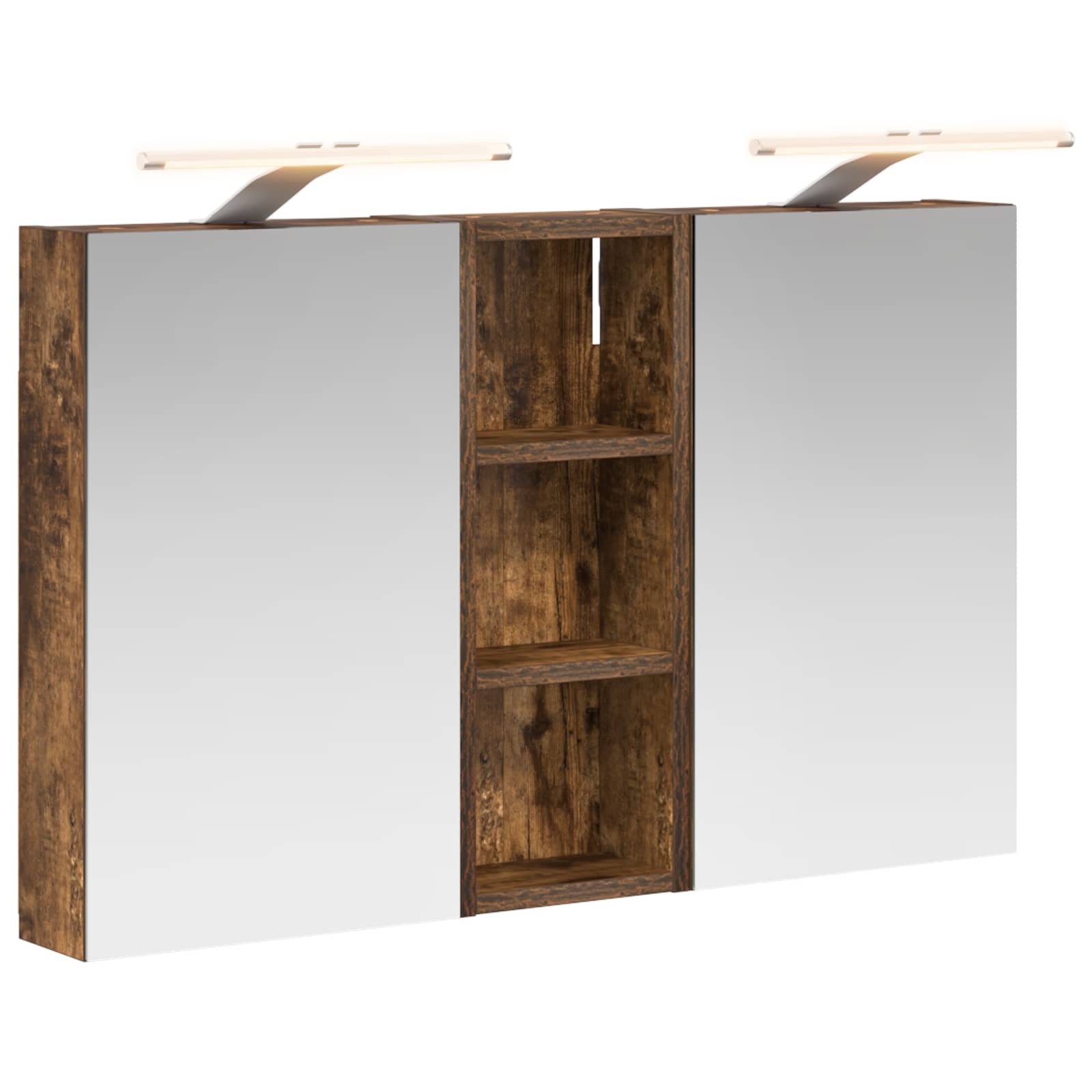 Vonios spintos komplektas su lentyna 3 pcs 80 x 10,5 x 50 cm