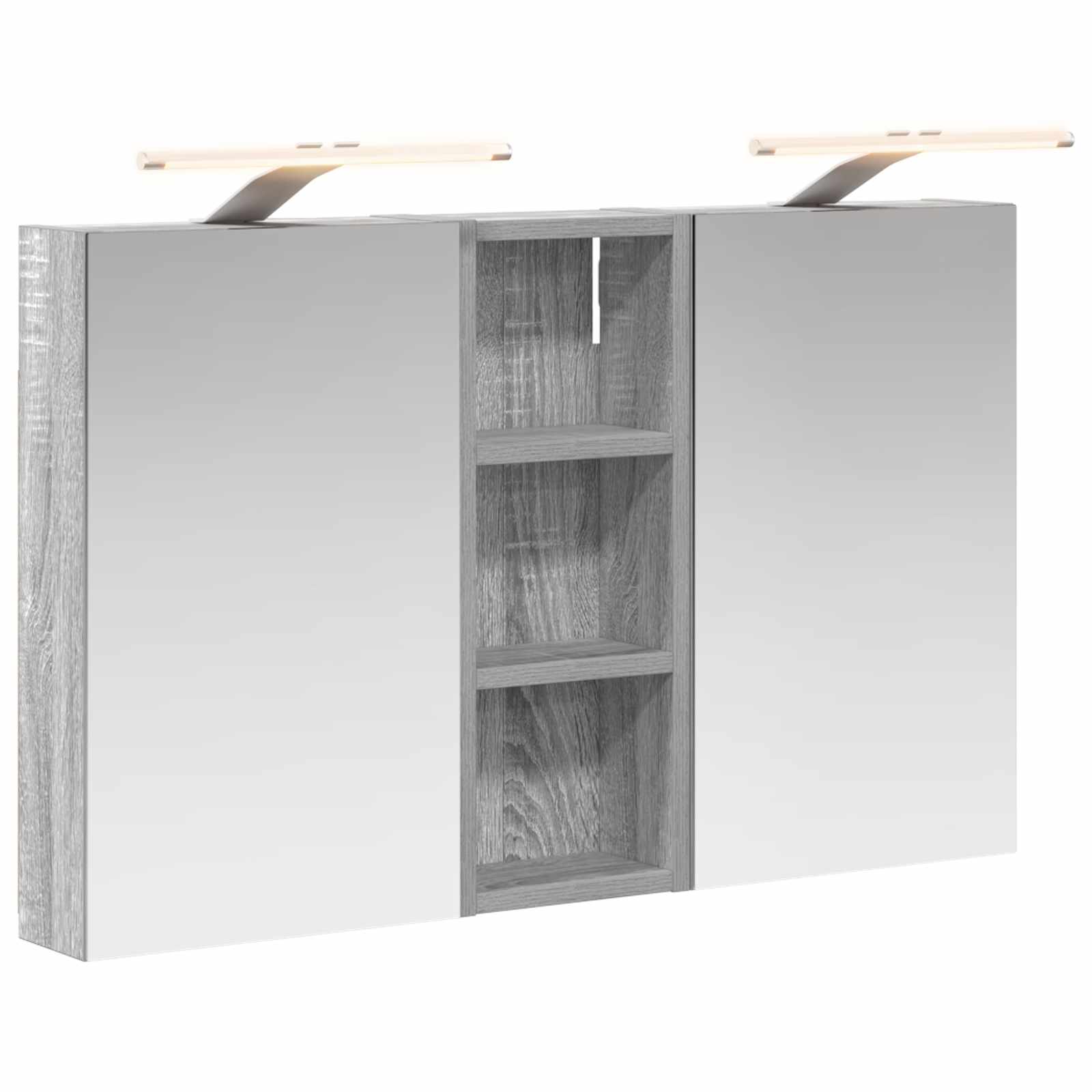 Vonios spintos komplektas su lentyna 3 pcs 80 x 10,5 x 50 cm