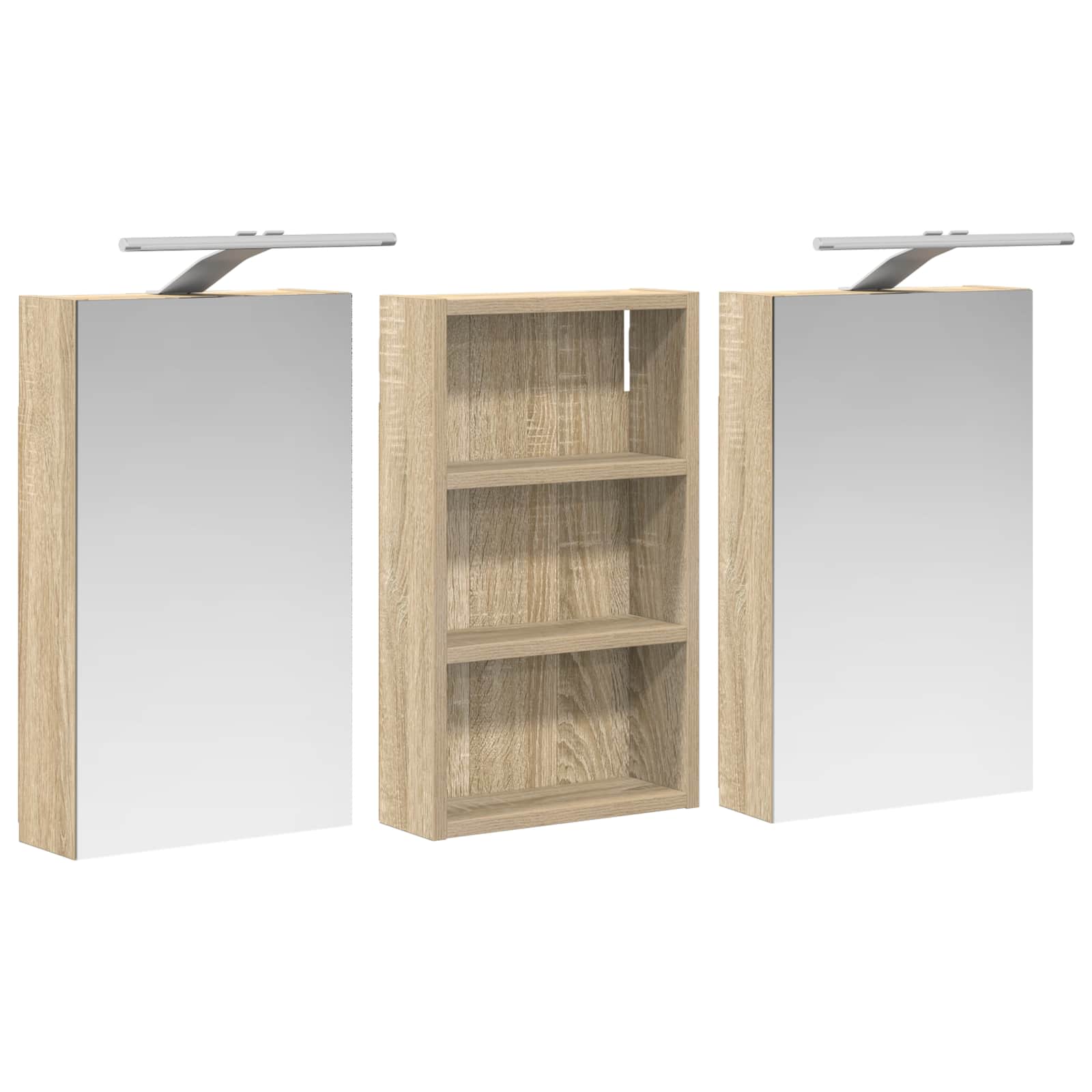 Vannas istabas skapja komplekts ar plauktu 3 gab. 90 x 10,5 x 50 cm