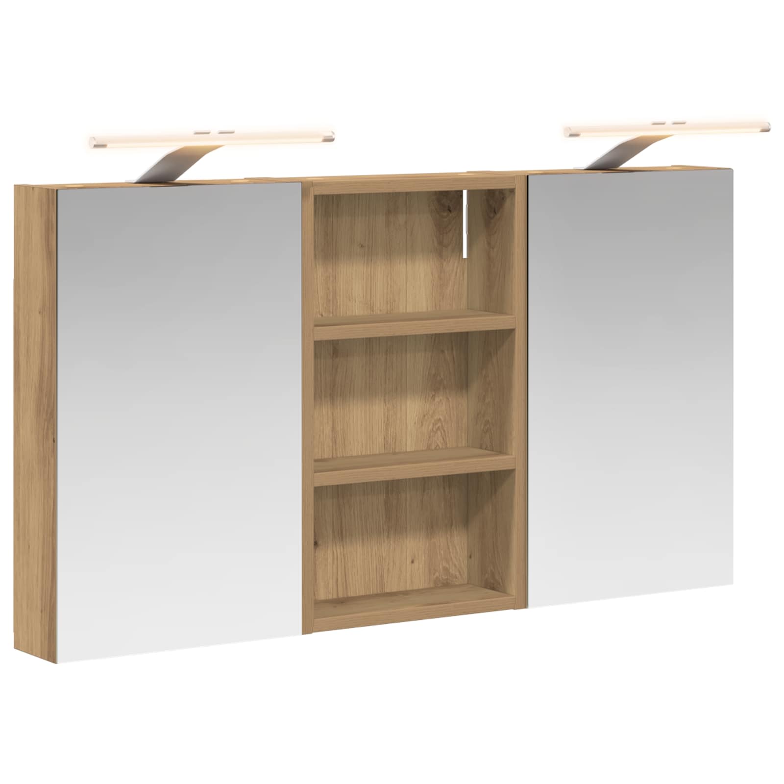 Vonios spintos komplektas su lentyna 3 pcs 90 x 10,5 x 50 cm