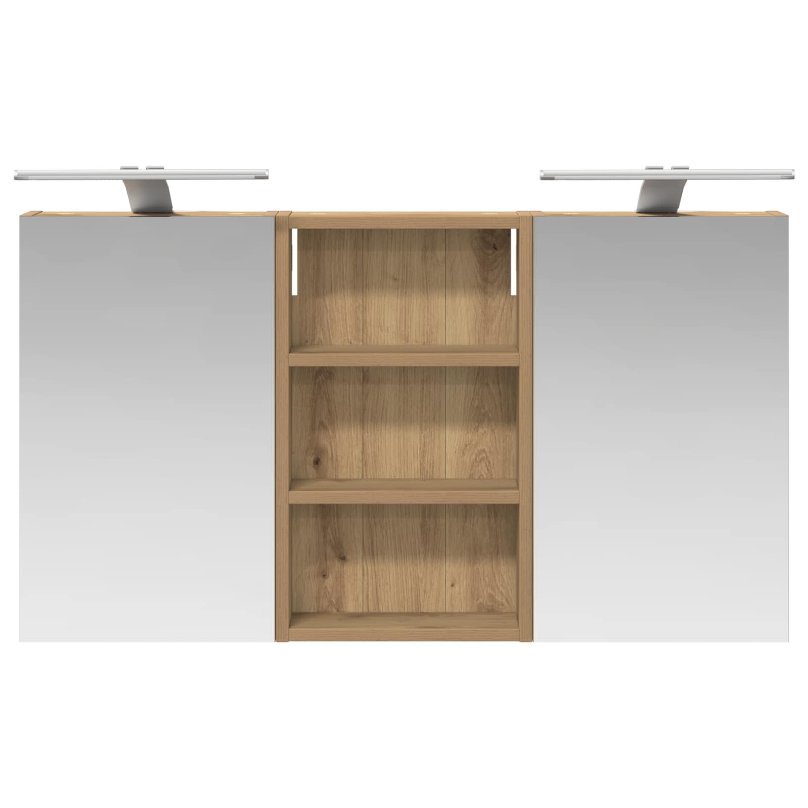 Vonios spintos komplektas su lentyna 3 pcs 90 x 10,5 x 50 cm
