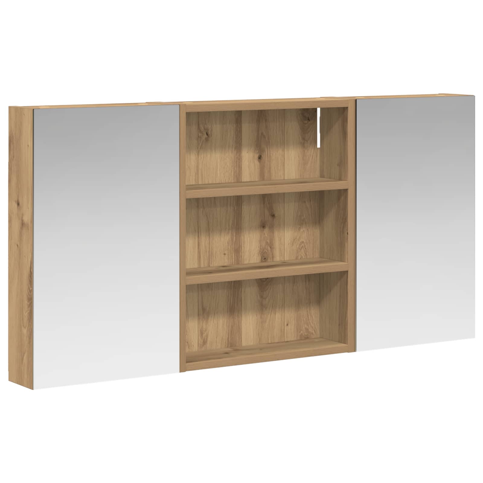 Vonios spintos komplektas su lentyna 3 pcs 100 x 10,5 x 50 cm