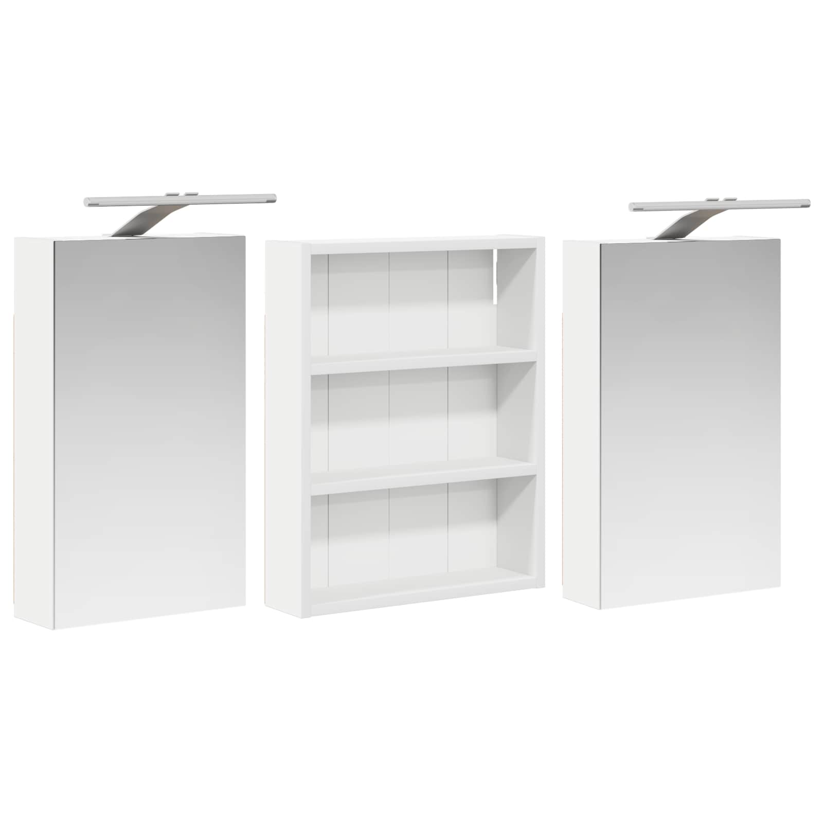 Vonios spintos komplektas su lentyna 3 pcs 100 x 10,5 x 50 cm