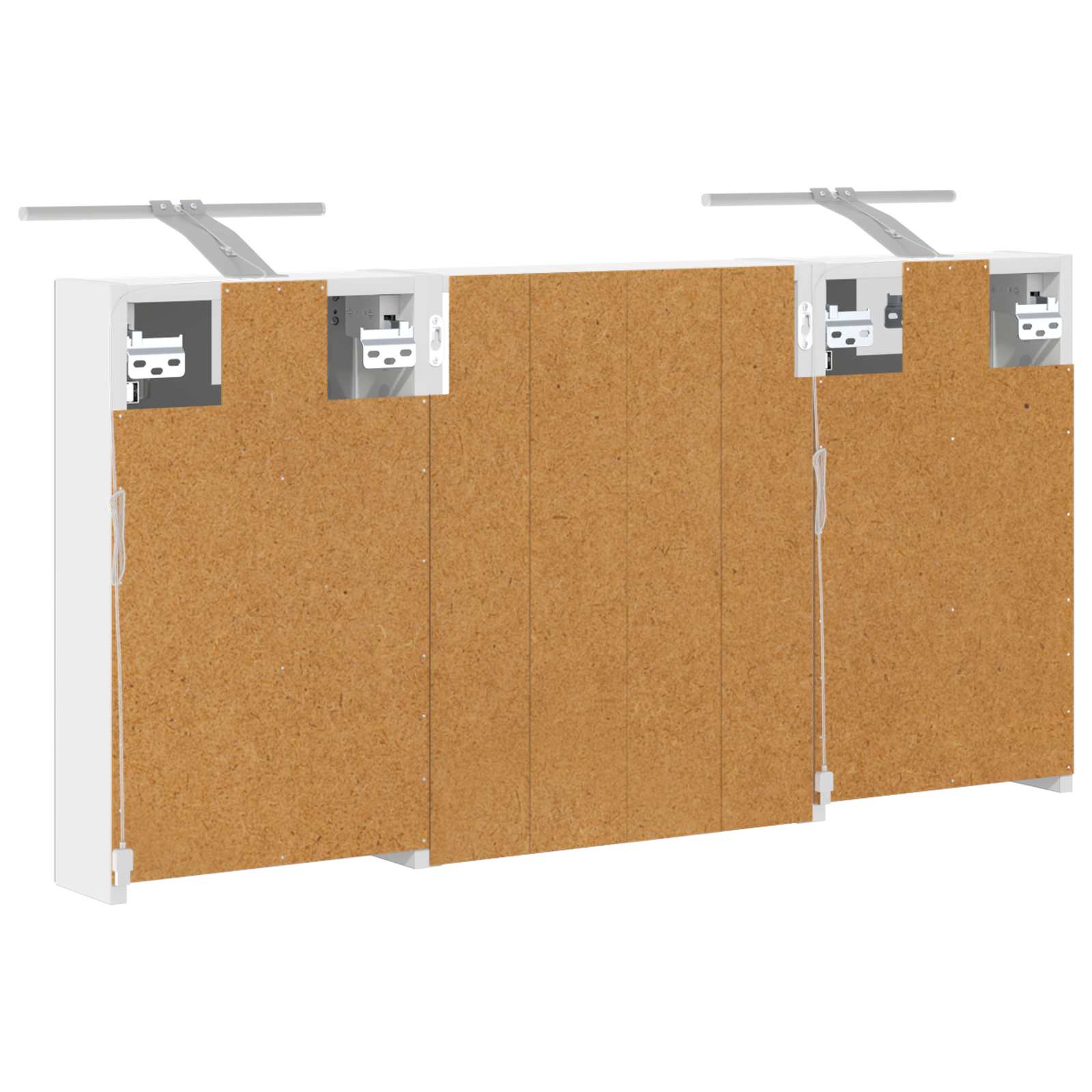 Vonios spintos komplektas su lentyna 3 pcs 100 x 10,5 x 50 cm