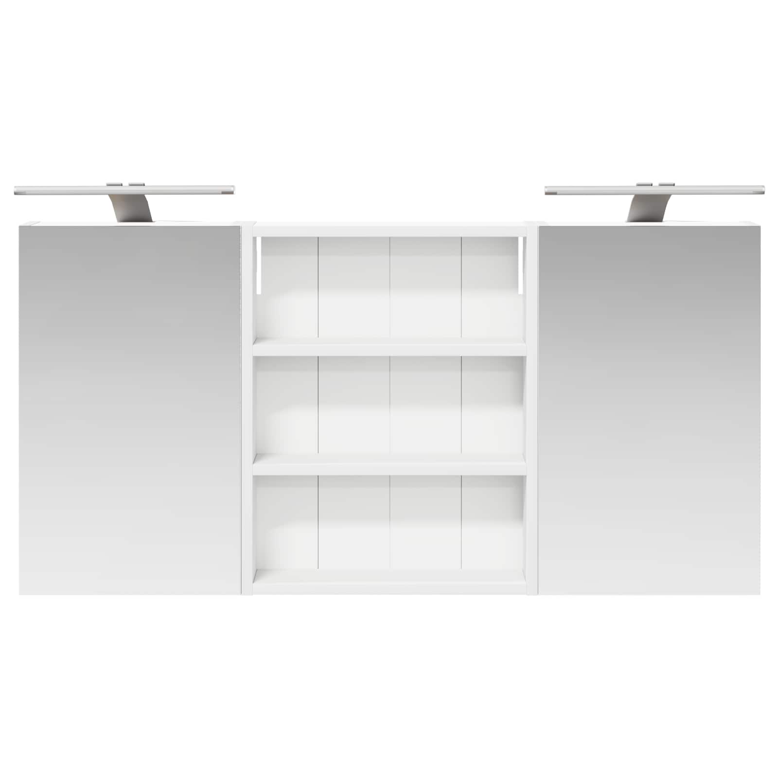 Vonios spintos komplektas su lentyna 3 pcs 100 x 10,5 x 50 cm