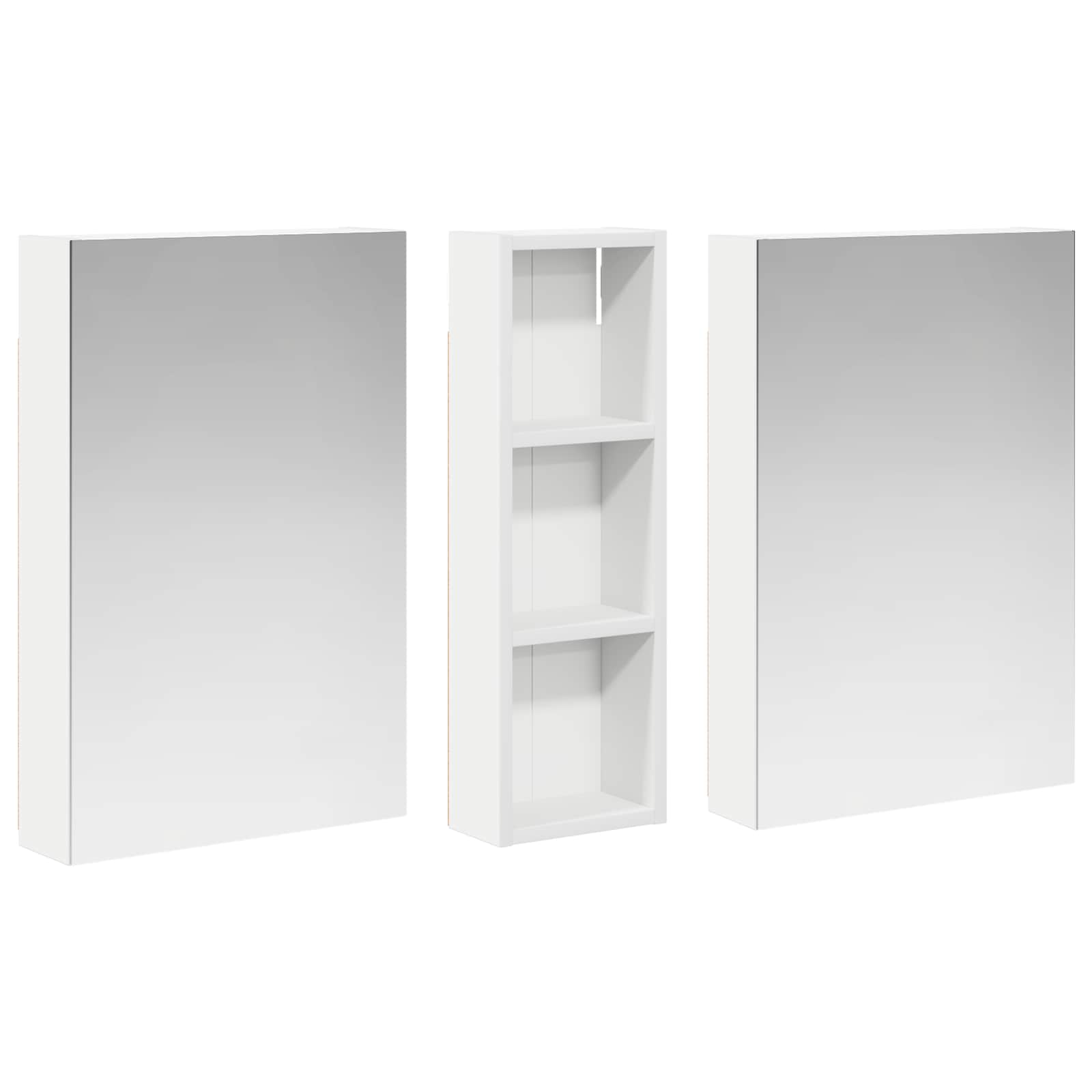 Vonios spintos komplektas su lentyna 3 pcs 100 x 10,5 x 60,5 cm