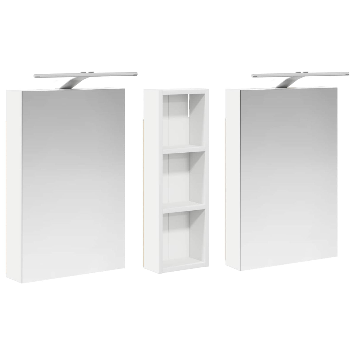 Vonios spintos komplektas 3 vnt. 100 x 10,5 x 60,5 cm