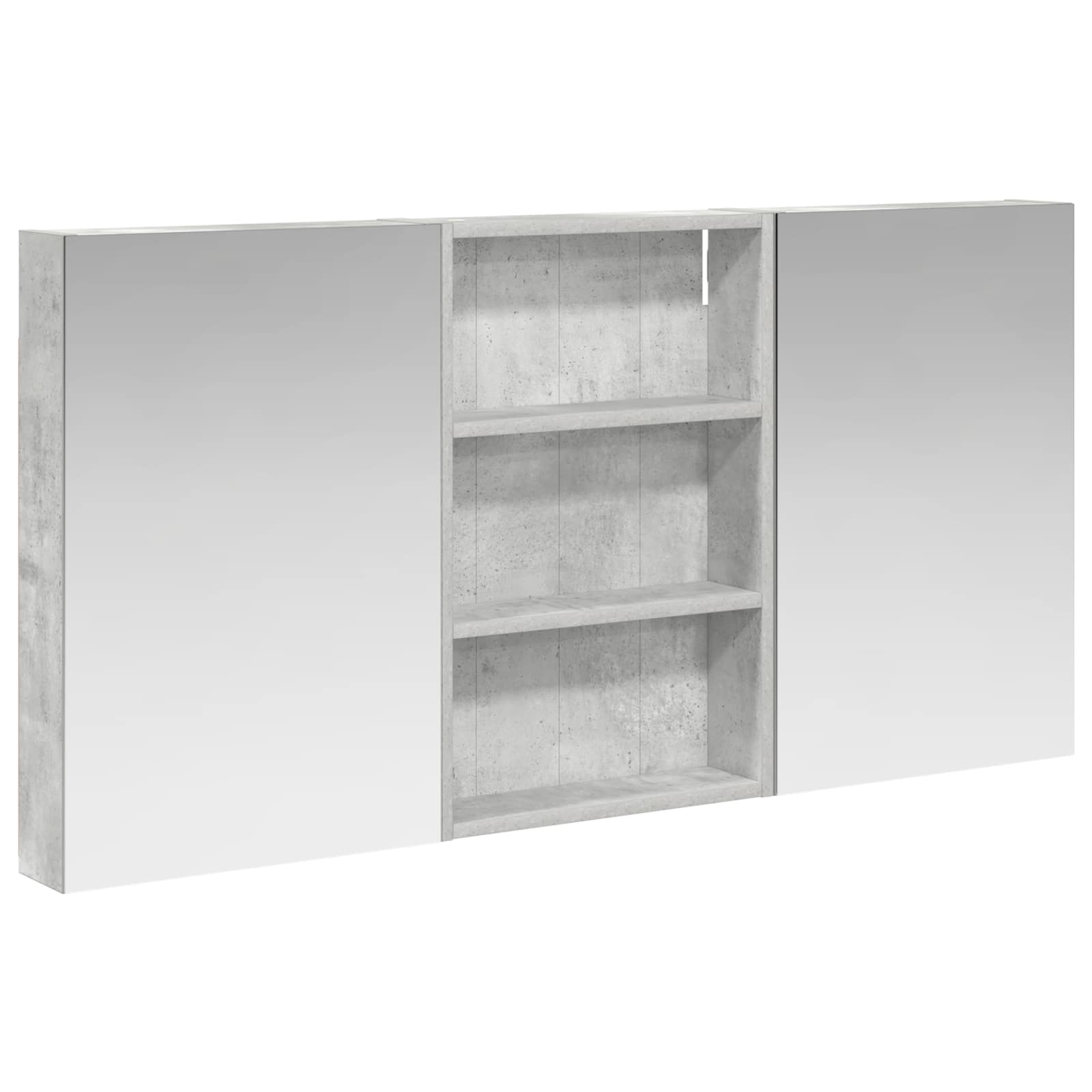 Vonios spintos komplektas su lentyna 3 pcs 120 x 10,5 x 60,5 cm