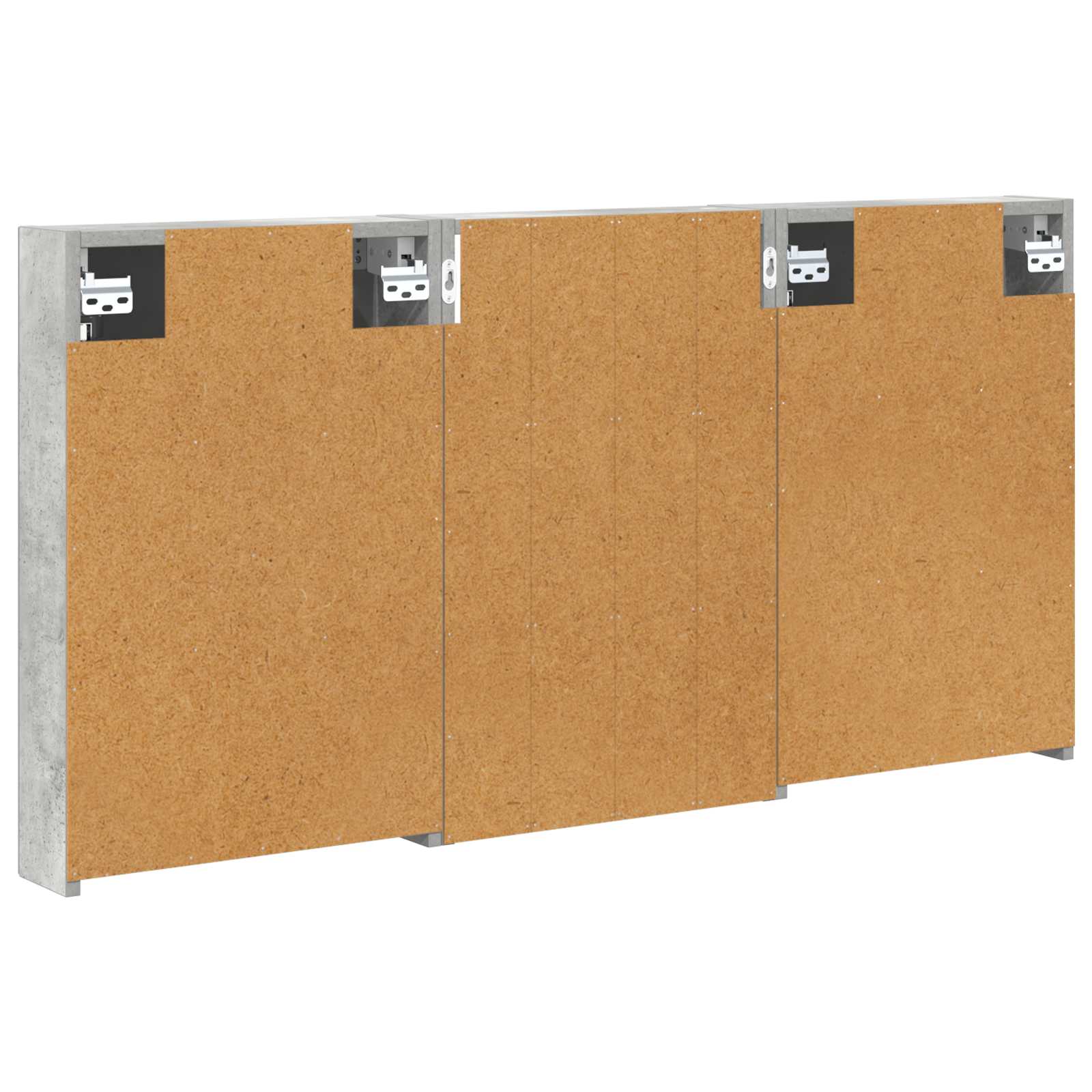 Vonios spintos komplektas su lentyna 3 pcs 120 x 10,5 x 60,5 cm
