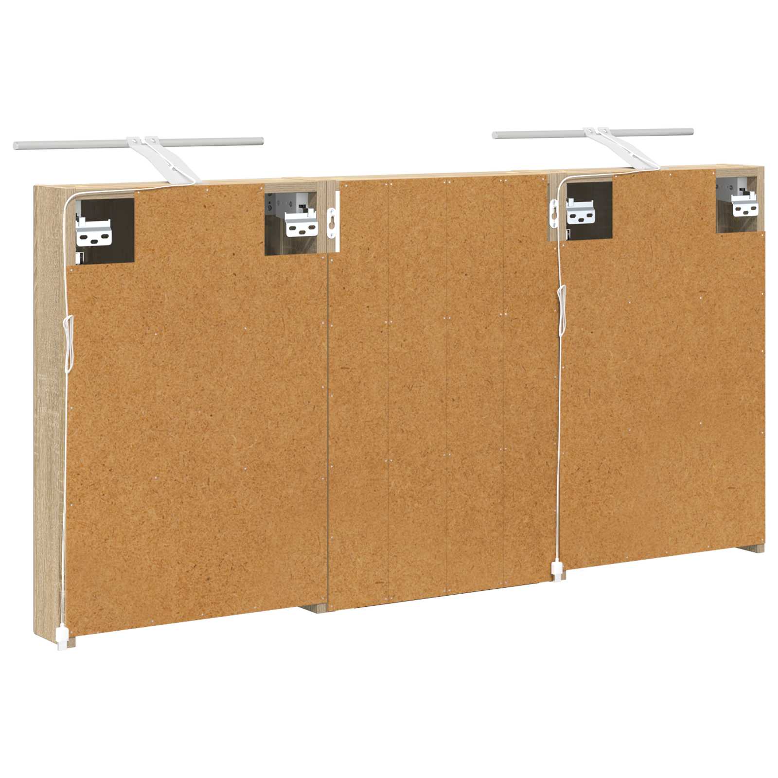 Vonios spintos komplektas 3 vnt. 120 x 10,5 x 60,5 cm