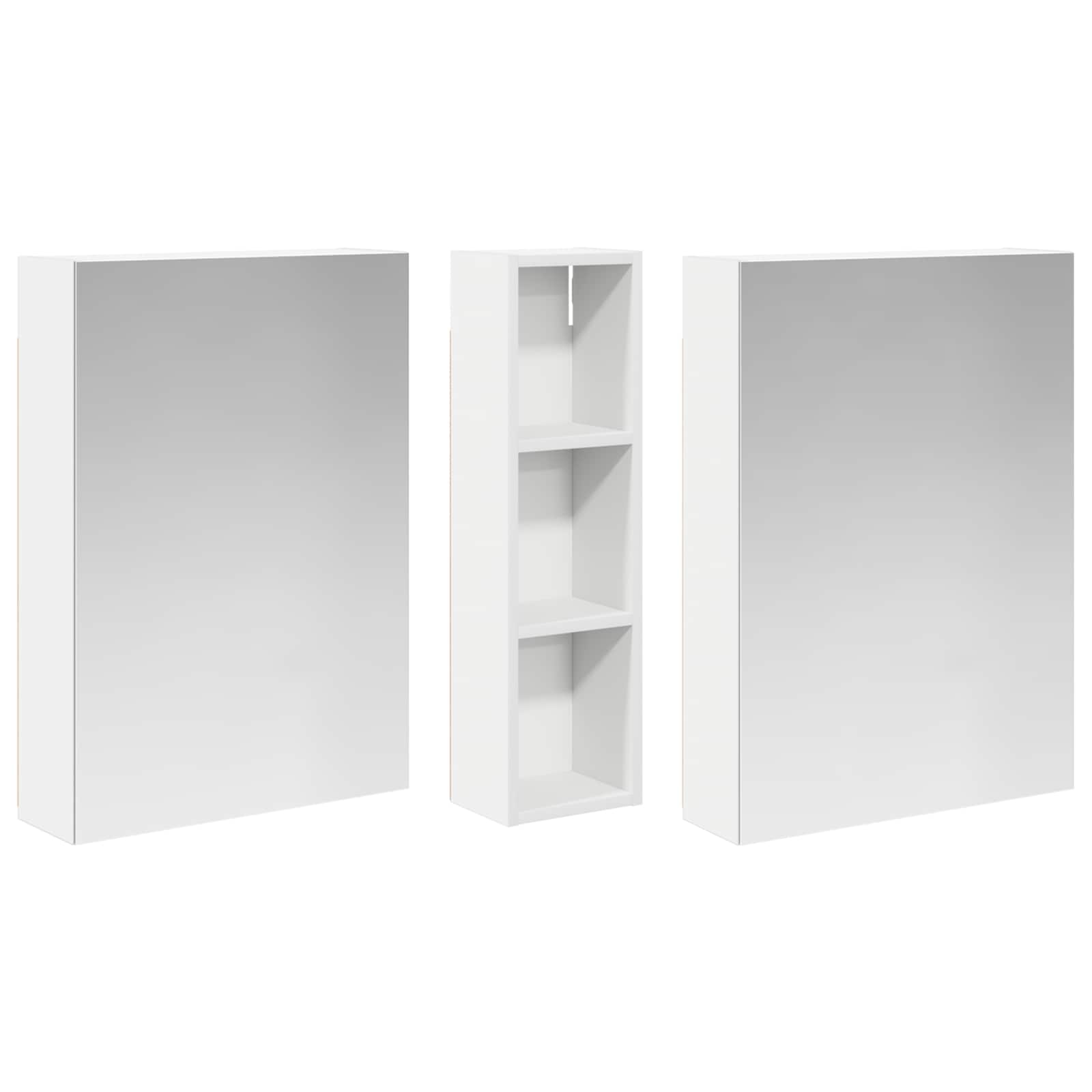 Vonios spintos komplektas su lentyna 3 pcs 120 x 14,5 x 70 cm