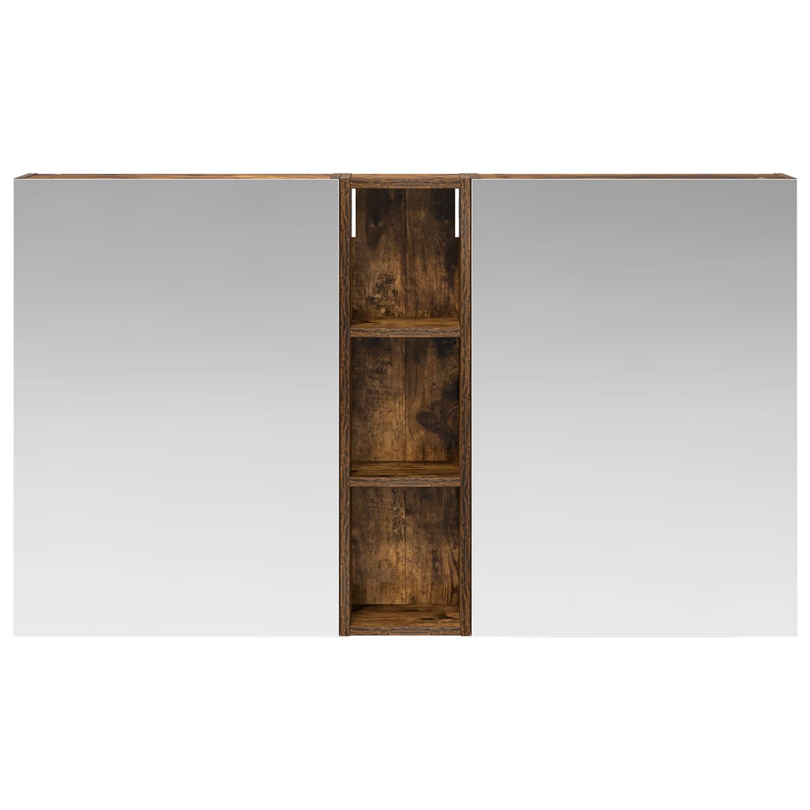 Vonios spintos komplektas su lentyna 3 pcs 120 x 14,5 x 70 cm