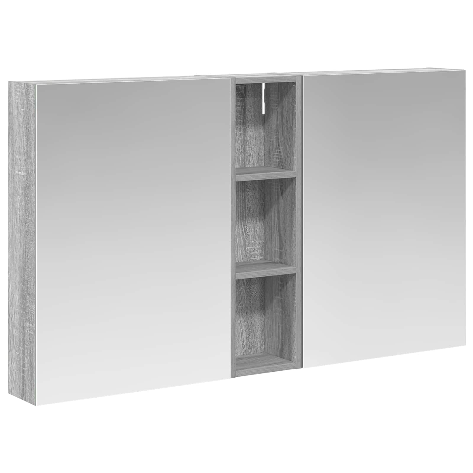 Vonios spintos komplektas su lentyna 3 pcs 120 x 14,5 x 70 cm