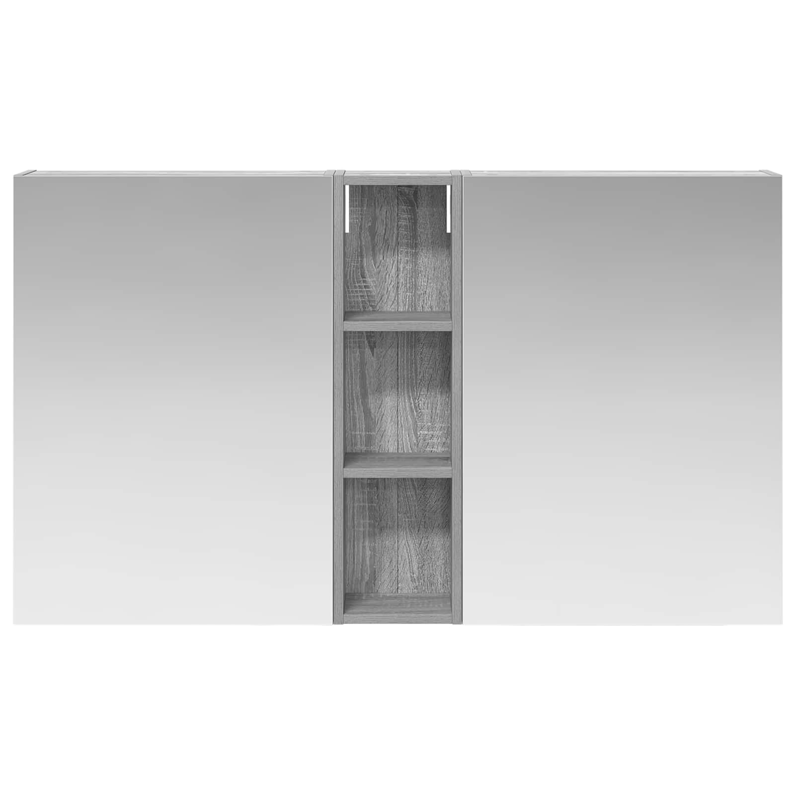 Vonios spintos komplektas su lentyna 3 pcs 120 x 14,5 x 70 cm