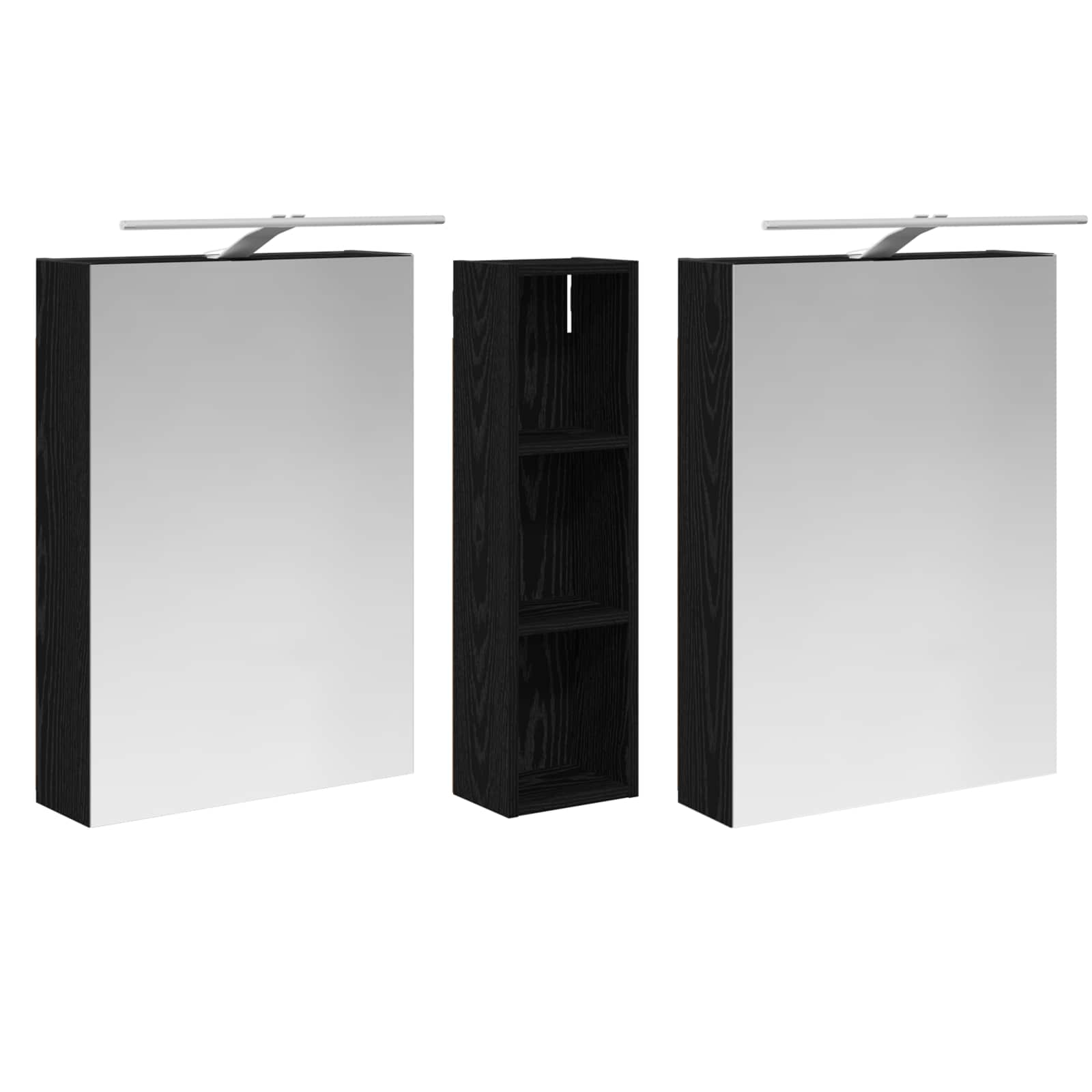 Vonios spintos komplektas 3 vnt. 120 x 14,5 x 70 cm