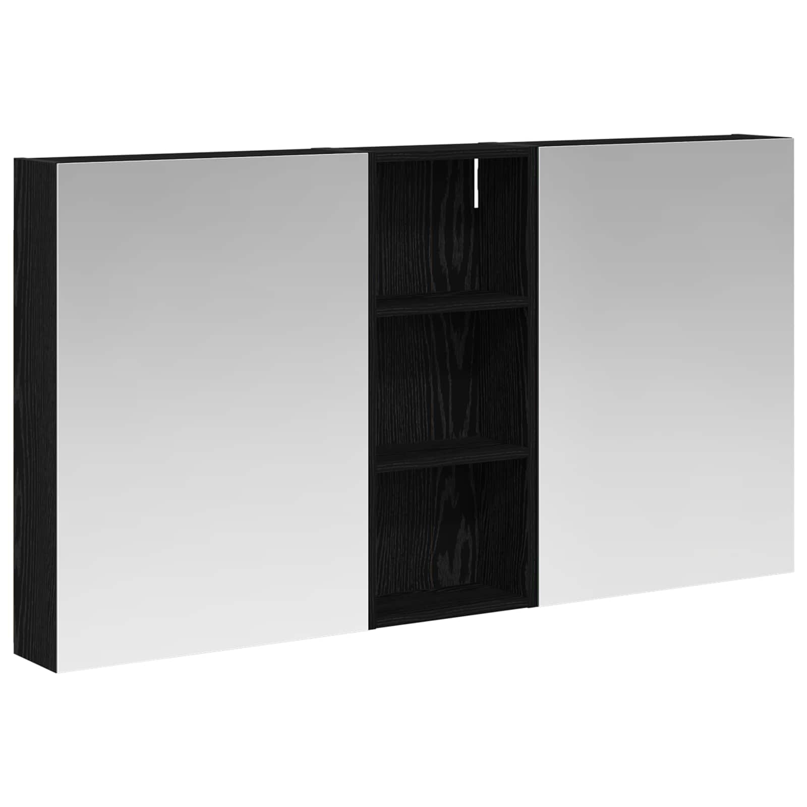 Vonios spintos komplektas su lentyna 3 pcs 130 x 14,5 x 70 cm