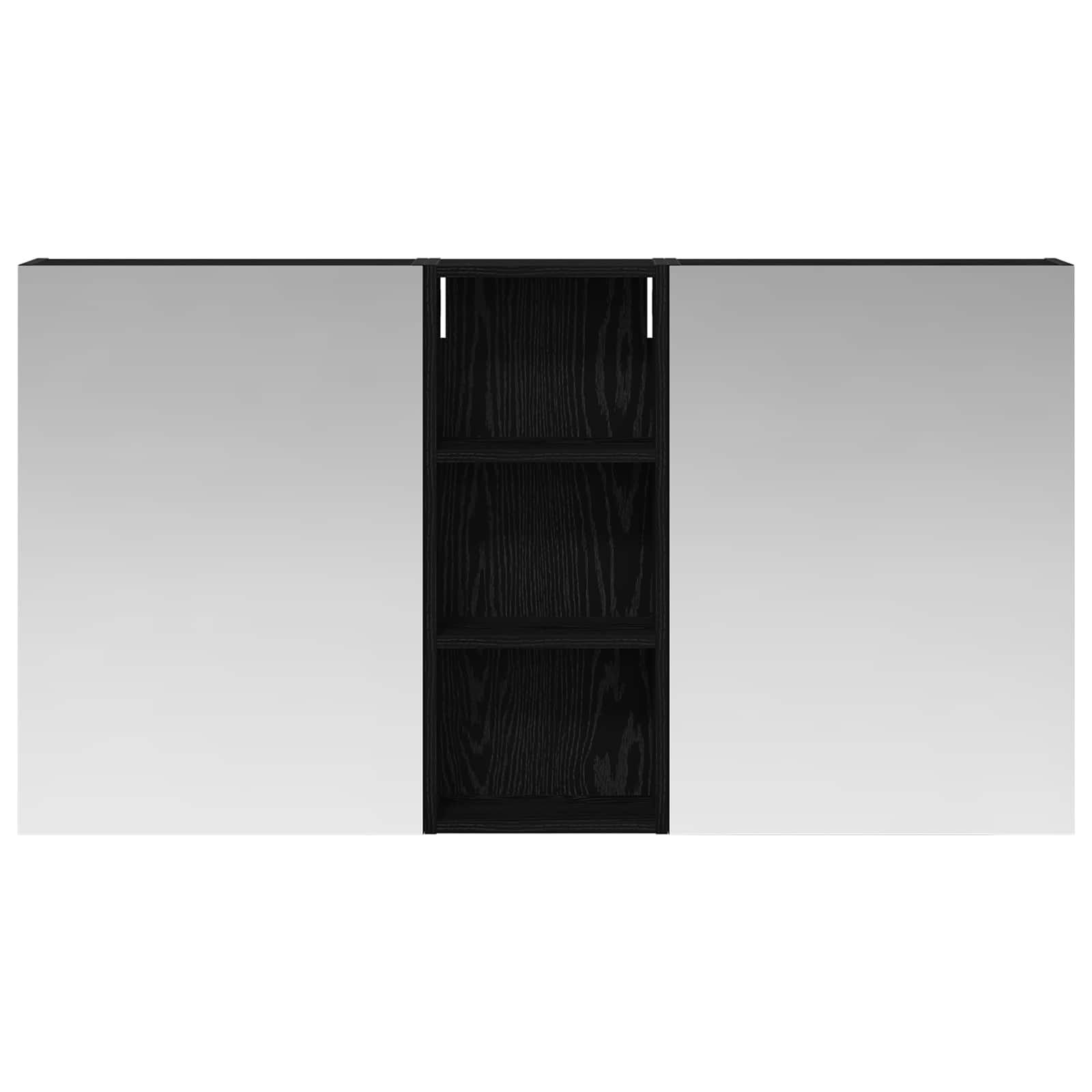 Vonios spintos komplektas su lentyna 3 pcs 130 x 14,5 x 70 cm