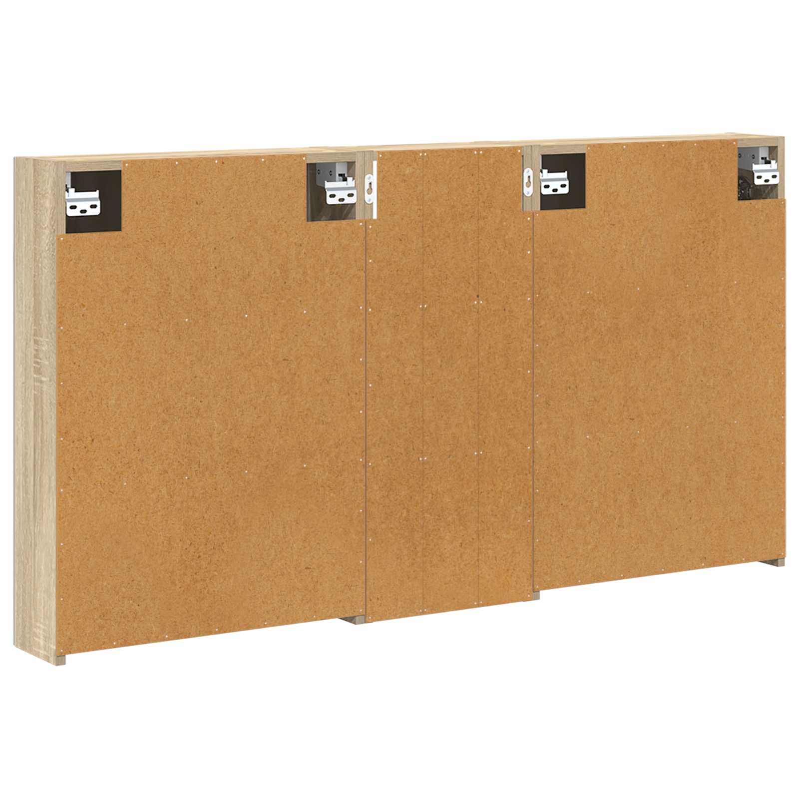 Vonios spintos komplektas su lentyna 3 pcs 130 x 14,5 x 70 cm