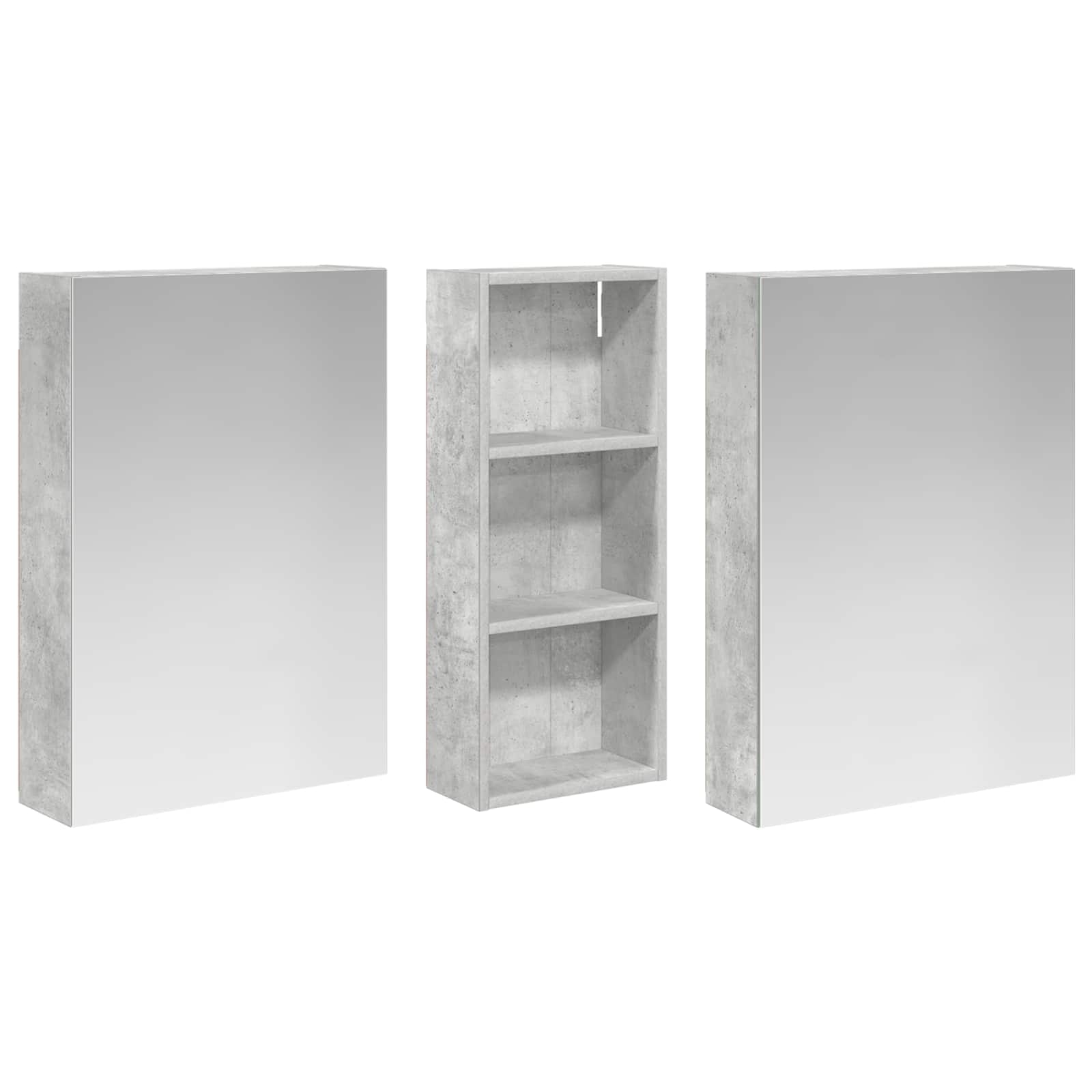 Vonios spintos komplektas 3 vnt. 130 x 14,5 x 70 cm