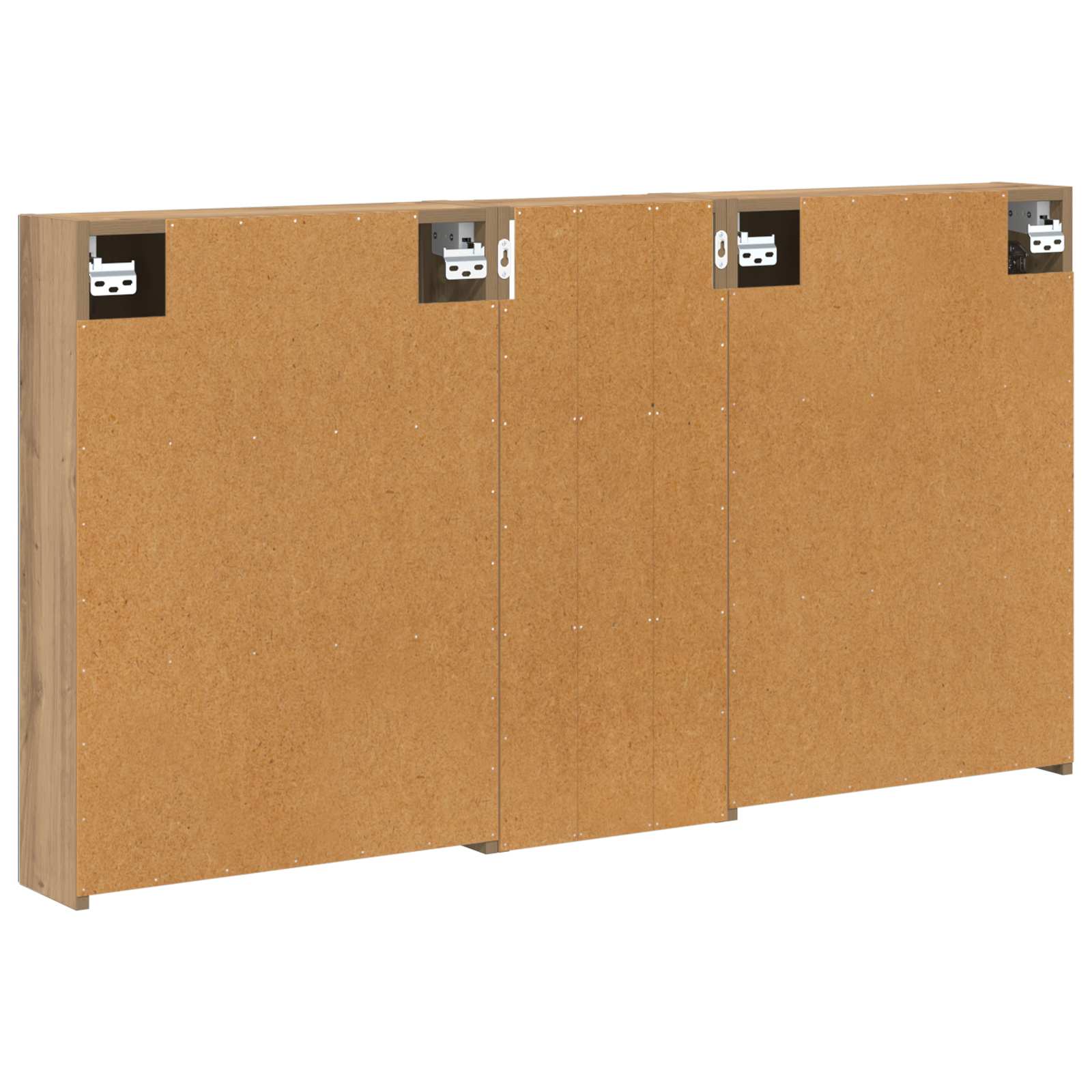 Vonios spintos komplektas su lentyna 3 pcs 130 x 14,5 x 70 cm