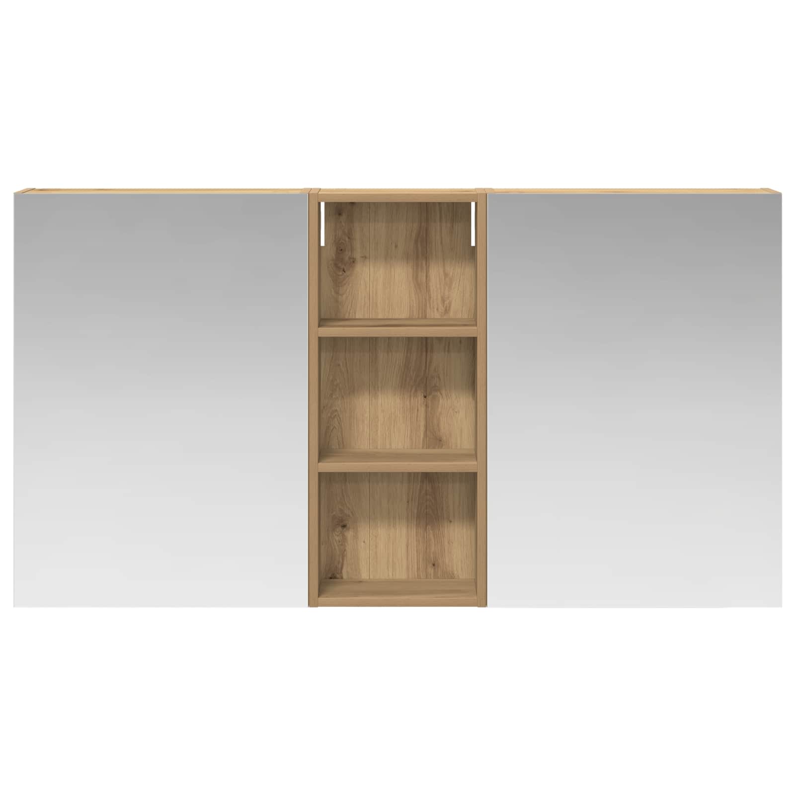 Vonios spintos komplektas su lentyna 3 pcs 130 x 14,5 x 70 cm