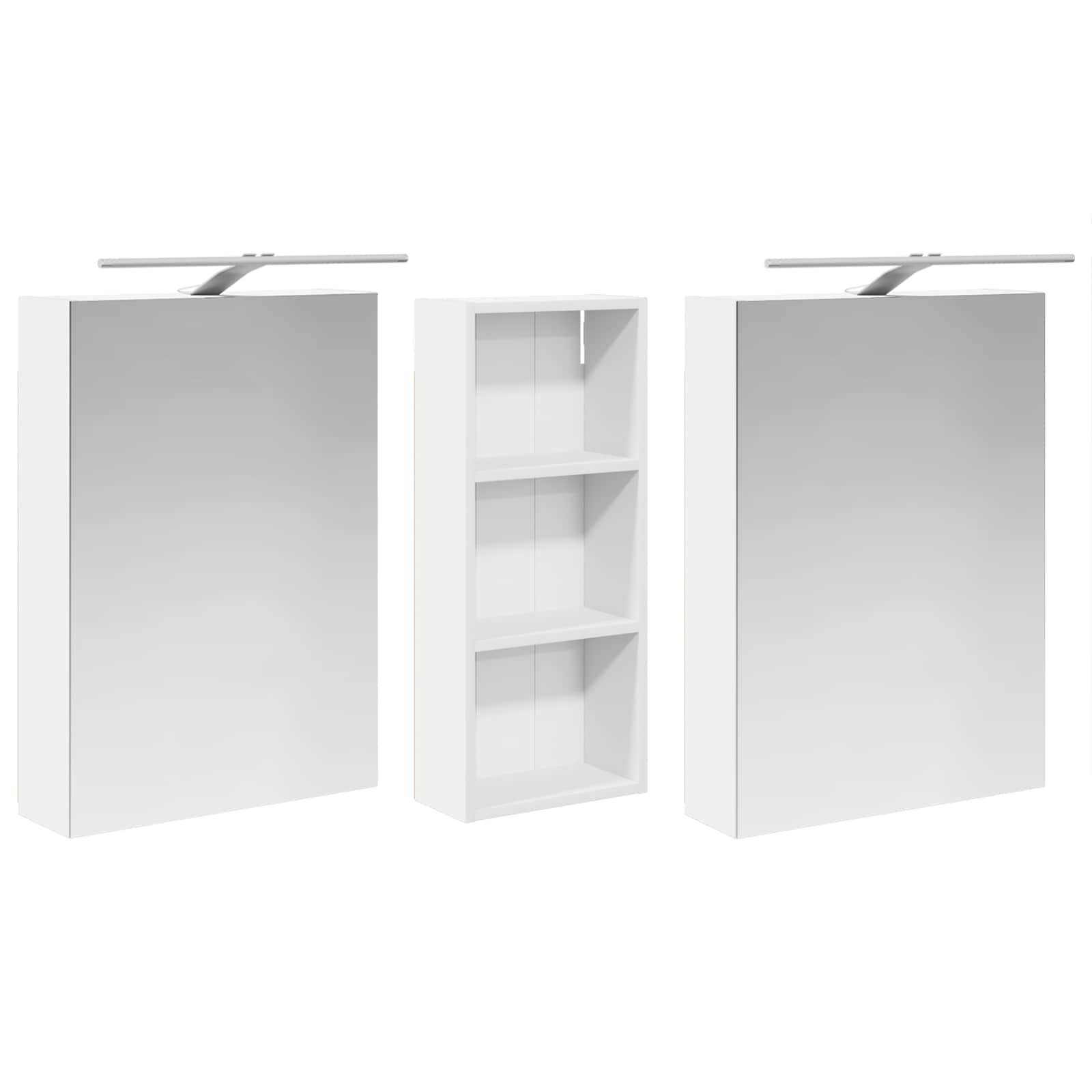 Vonios spintos komplektas 3 vnt. 130 x 14,5 x 70 cm