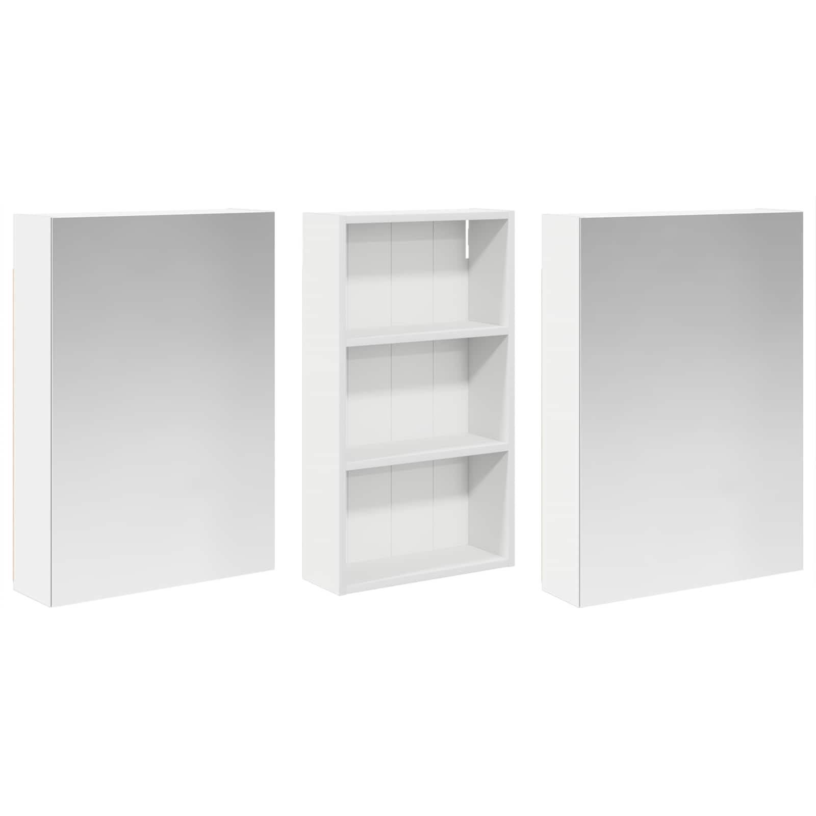 Vonios spintos komplektas su lentyna 3 pcs 140 x 14,5 x 70 cm