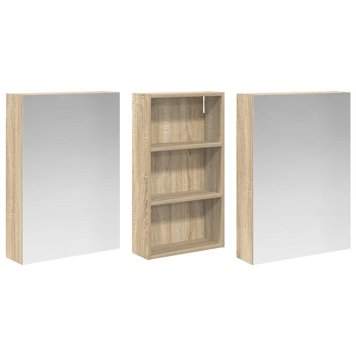 Vonios spintos komplektas 3 vnt. 140 x 14,5 x 70 cm