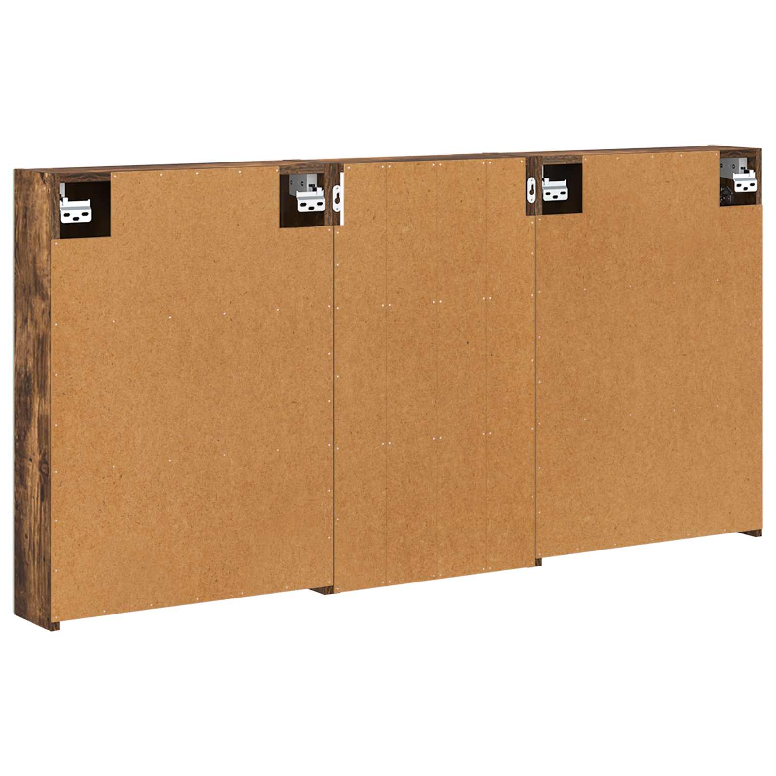 Vonios spintos komplektas su lentyna 3 pcs 140 x 14,5 x 70 cm