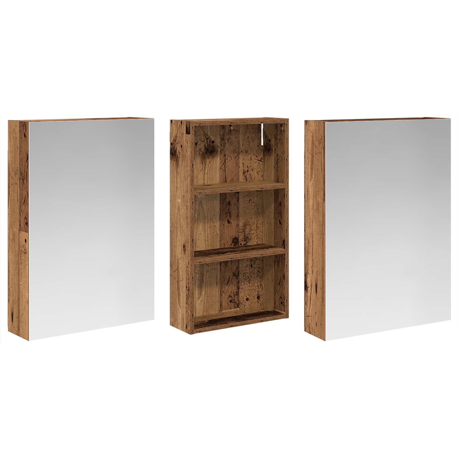 Vonios spintos komplektas 3 vnt. 140 x 14,5 x 70 cm