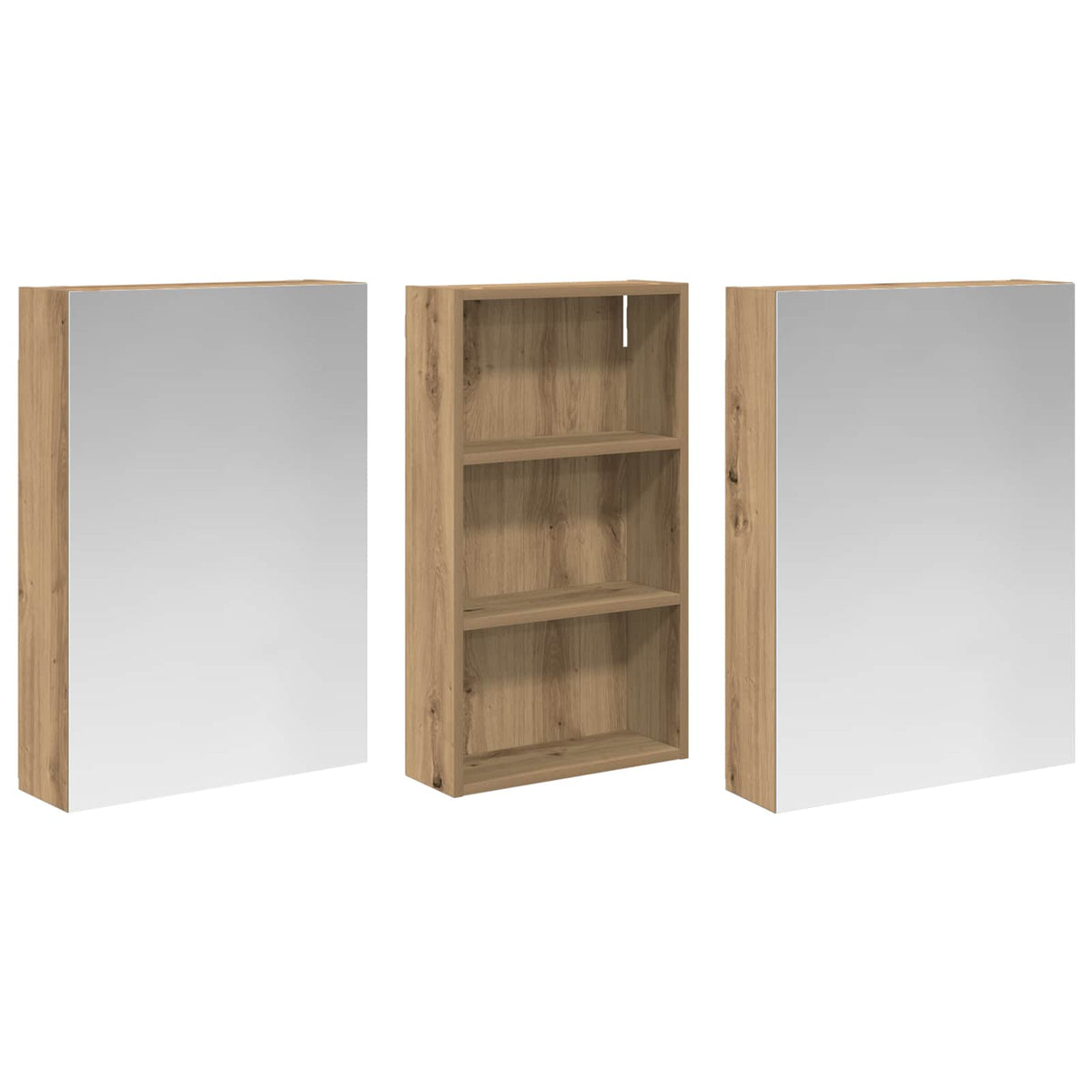 Vonios spintos komplektas 3 vnt. 140 x 14,5 x 70 cm