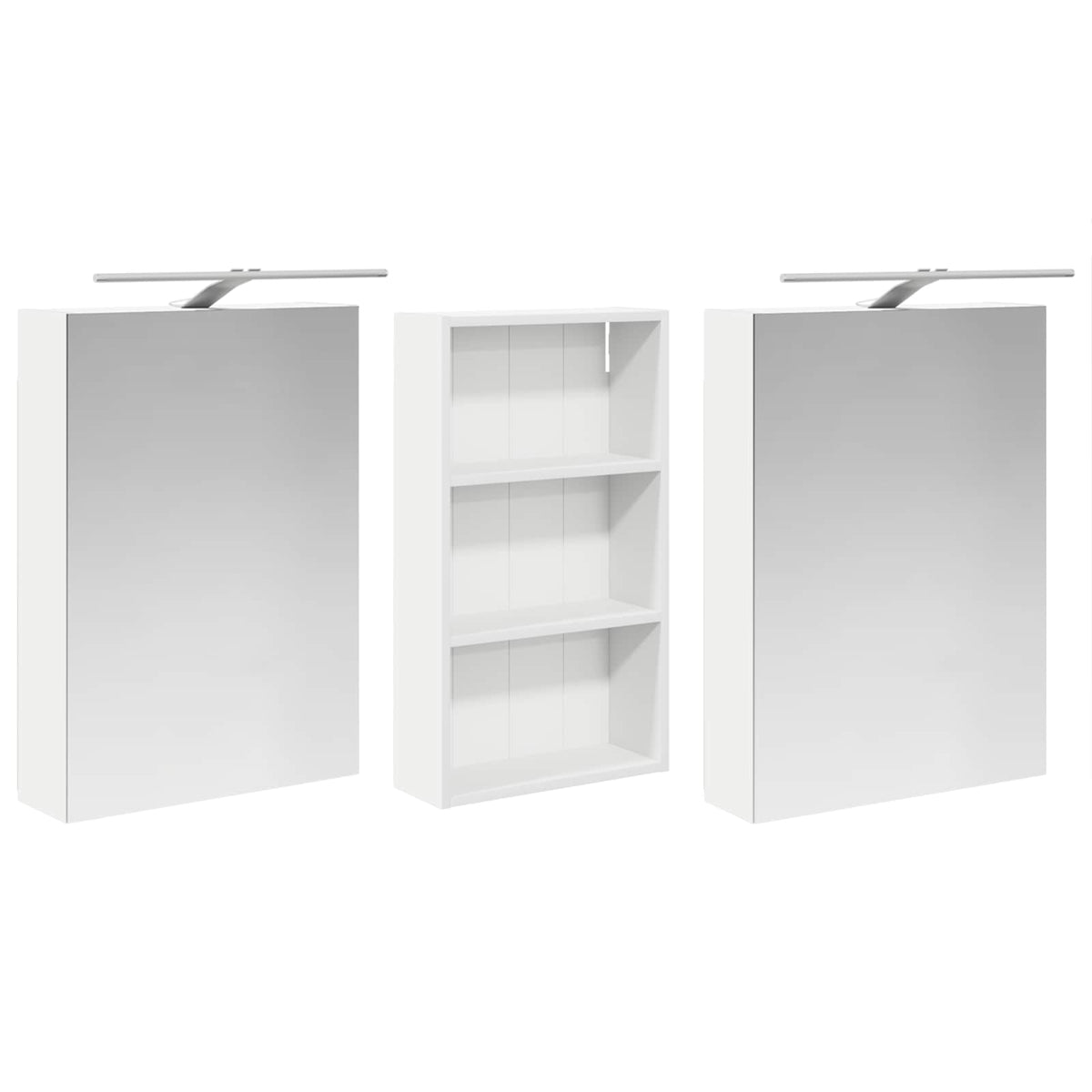 Vonios spintos komplektas 3 vnt. 140 x 14,5 x 70 cm