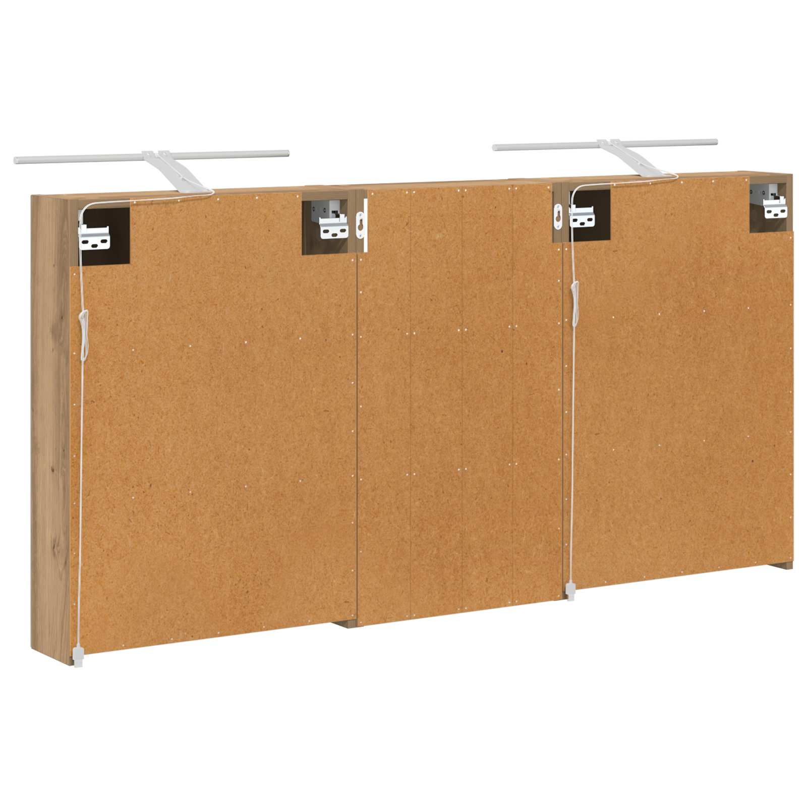 Vonios spintos komplektas su lentyna 3 pcs 140 x 14,5 x 70 cm