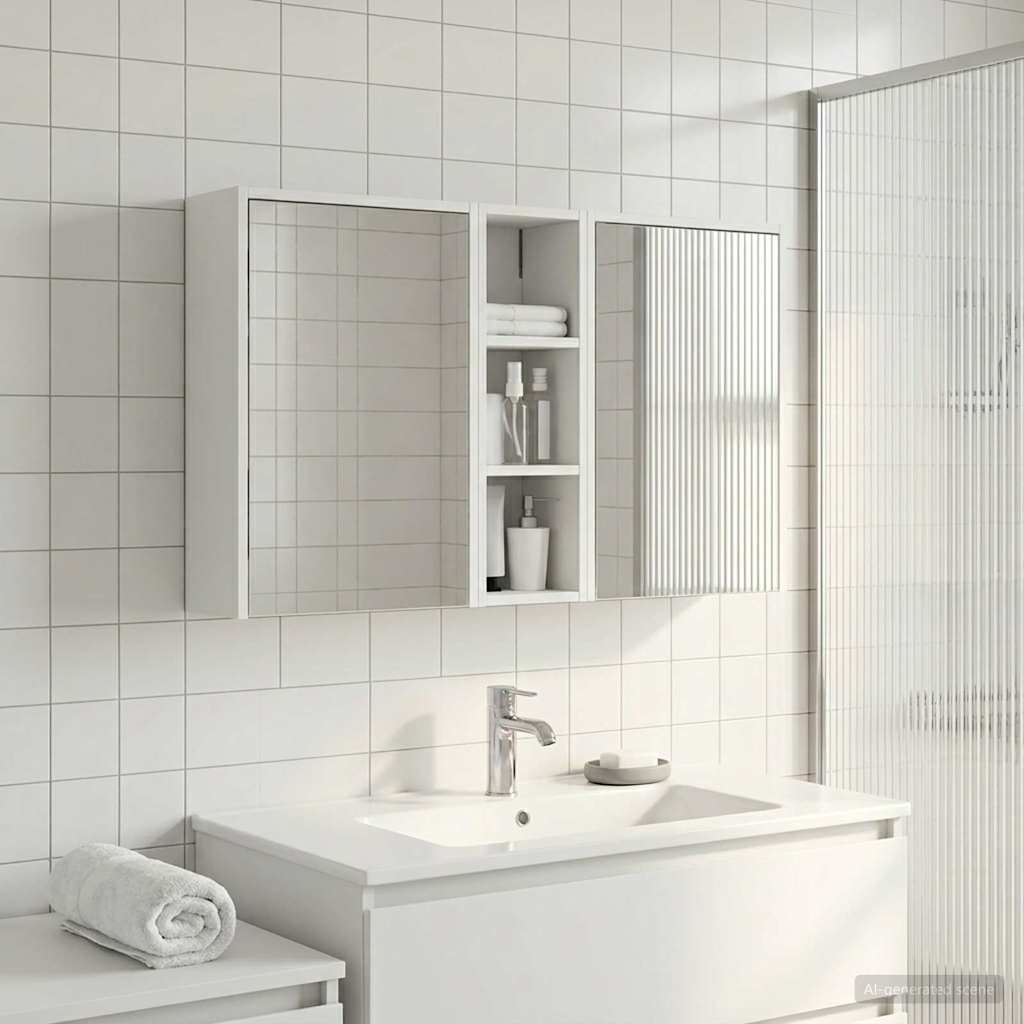Vonios spintos komplektas 3 pcs 106 x 16 x 62,5 cm