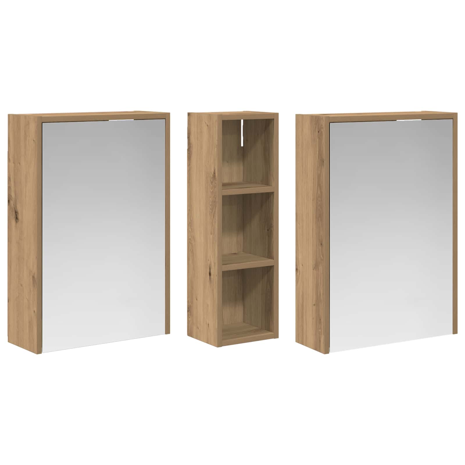 Vonios spintos komplektas 3 pcs 106 x 16 x 62,5 cm