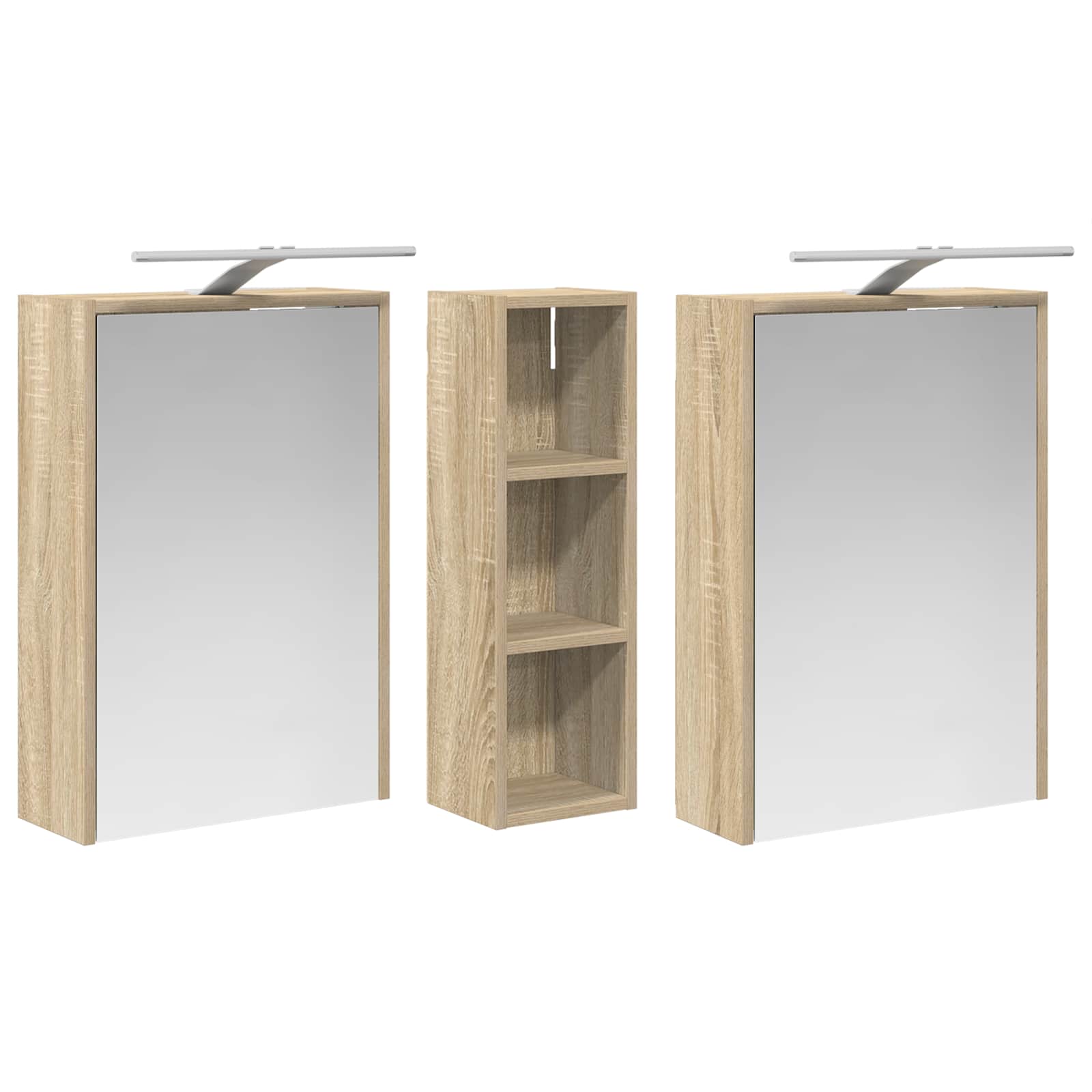 Vonios spintos komplektas 3 pcs 106 x 16 x 62,5 cm