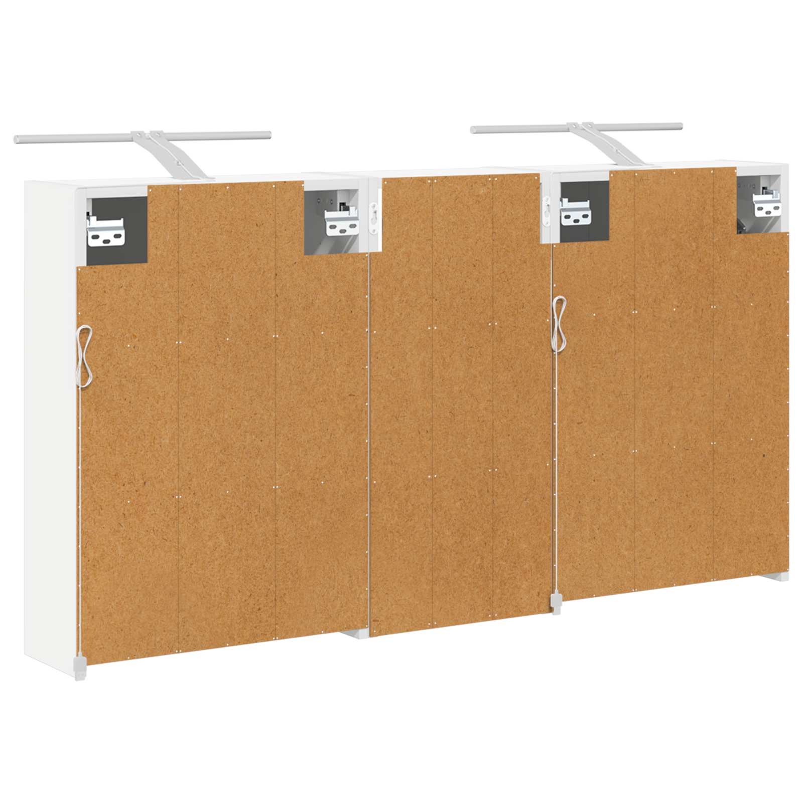 Vonios spintos komplektas 3 vnt. 116 x 16 x 62,5 cm