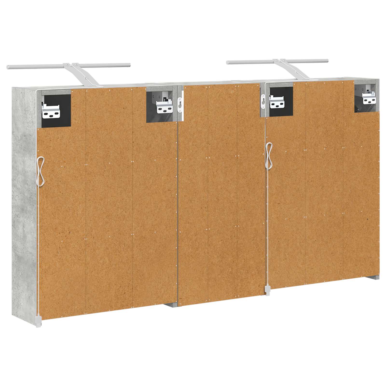 Vonios spintos komplektas 3 vnt. 116 x 16 x 62,5 cm
