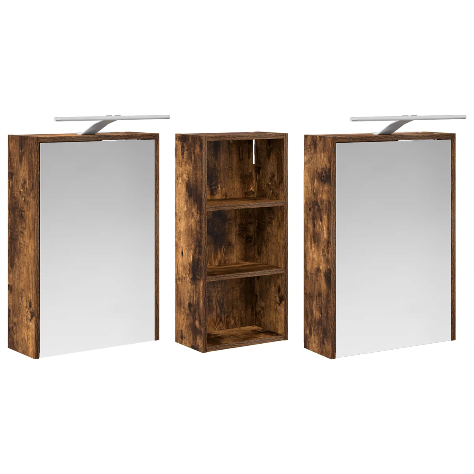 Vonios spintos komplektas 3 pcs 116 x 16 x 62,5 cm