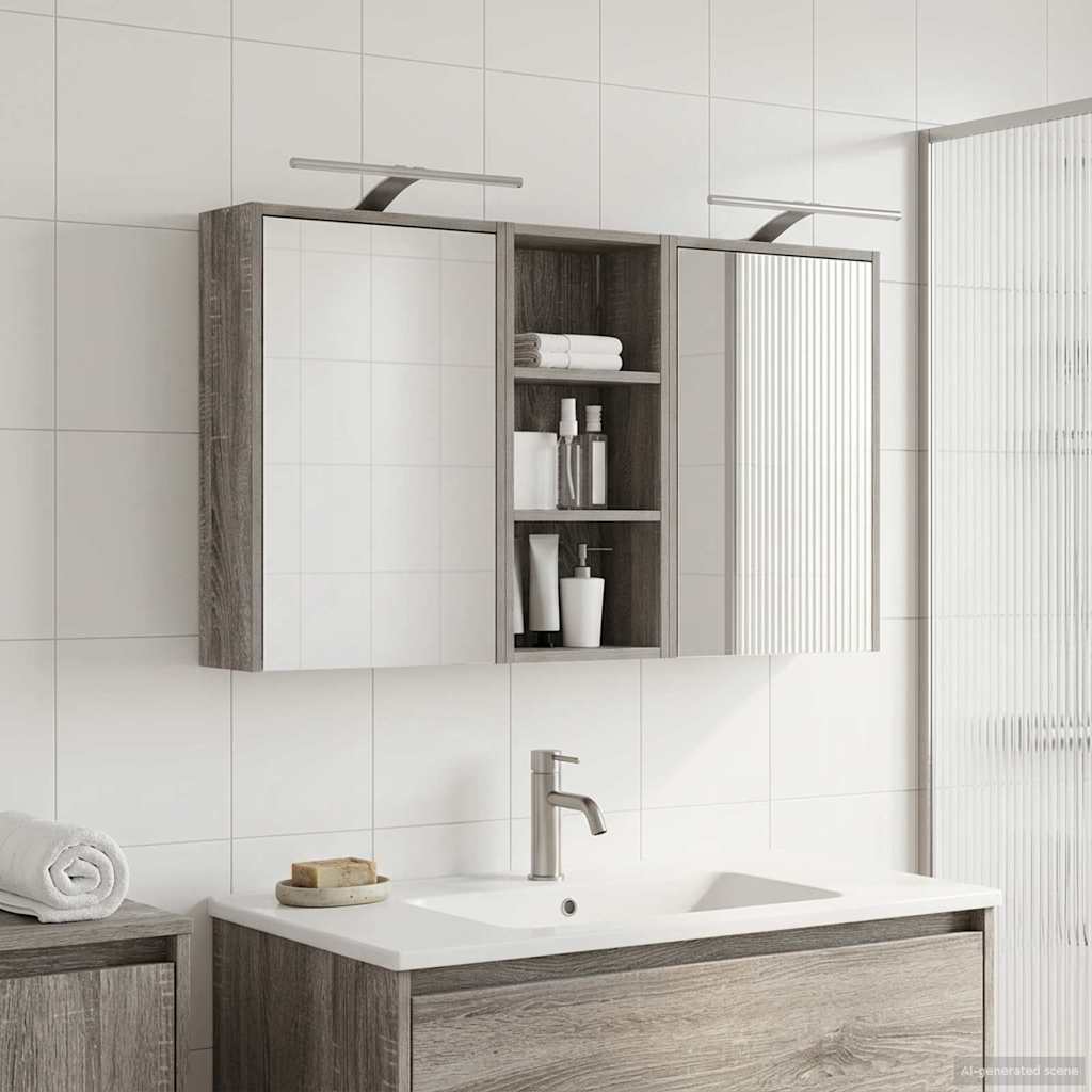 Vonios spintos komplektas 3 pcs 116 x 16 x 62,5 cm