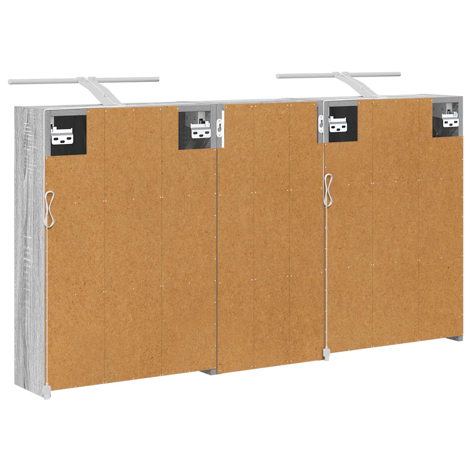 Vonios spintos komplektas 3 pcs 116 x 16 x 62,5 cm