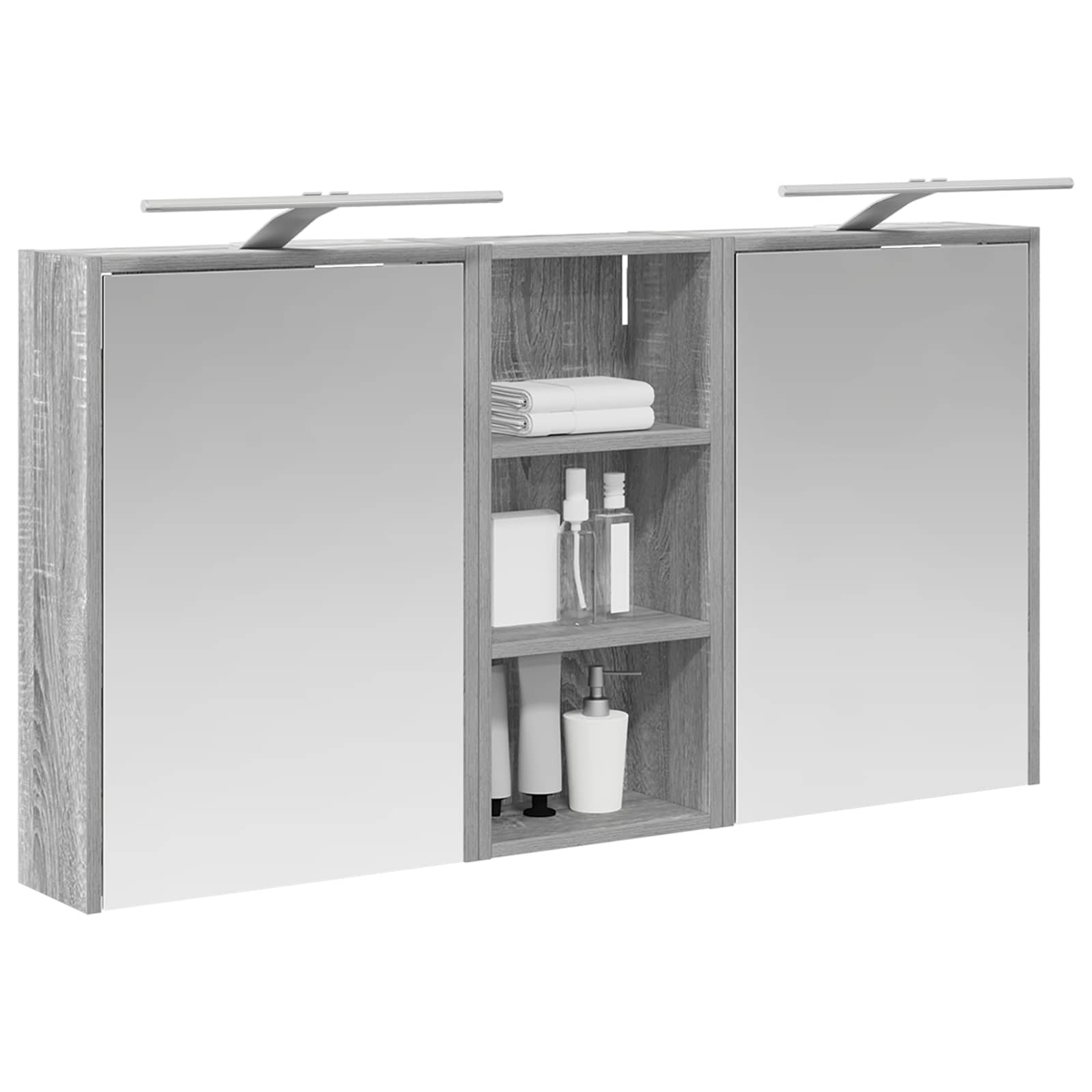 Vonios spintos komplektas 3 pcs 116 x 16 x 62,5 cm