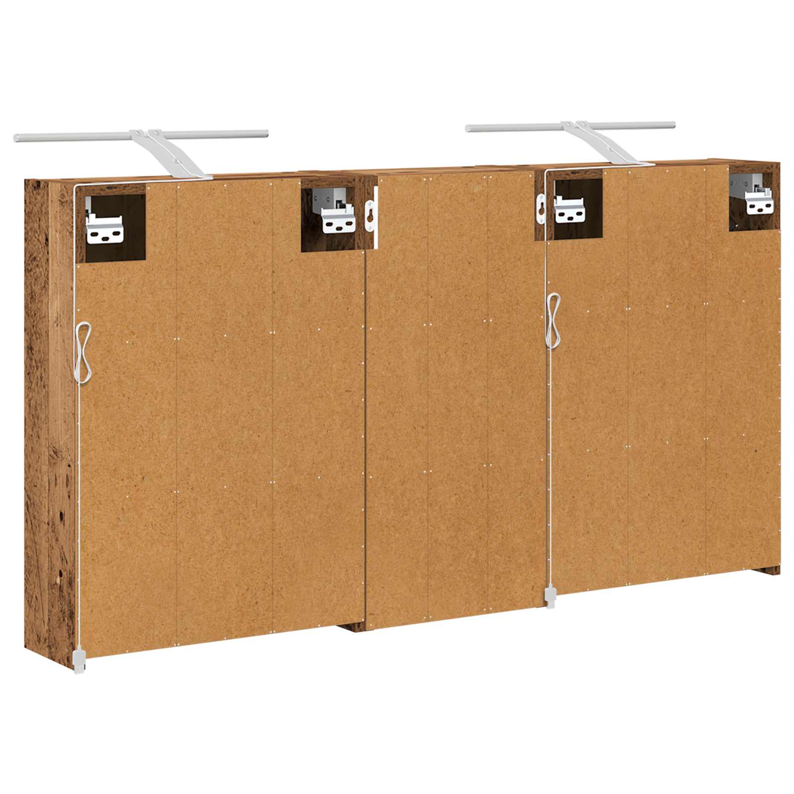 Vonios spintos komplektas 3 vnt. 116 x 16 x 62,5 cm