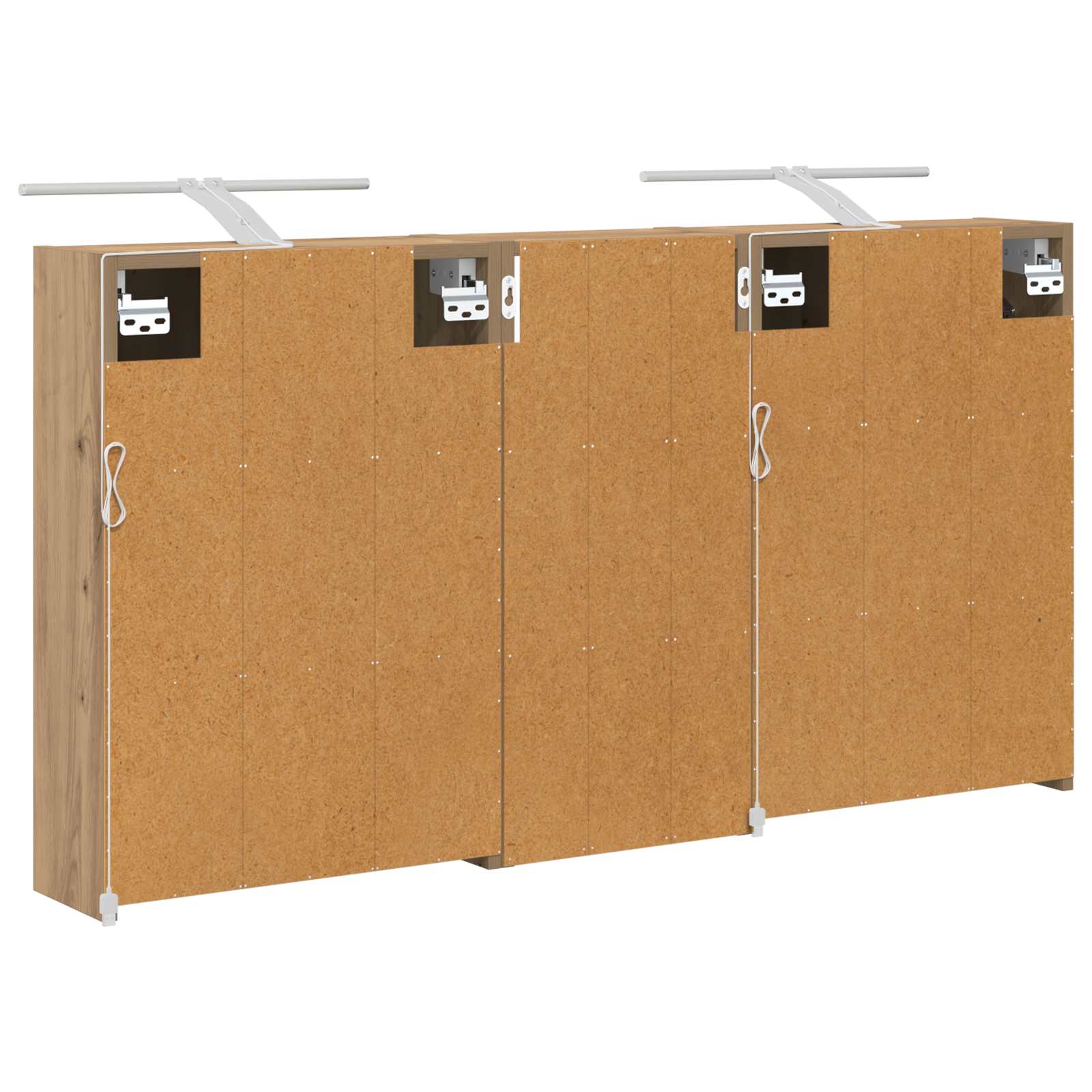 Vonios spintos komplektas 3 vnt. 116 x 16 x 62,5 cm