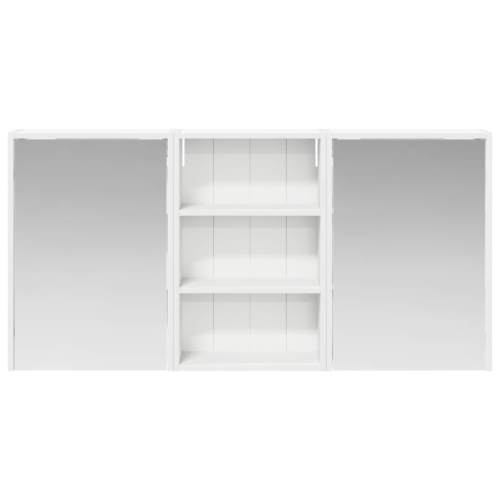Vonios spintos komplektas su lentyna 3 pcs 126 x 16 x 62.5 cm