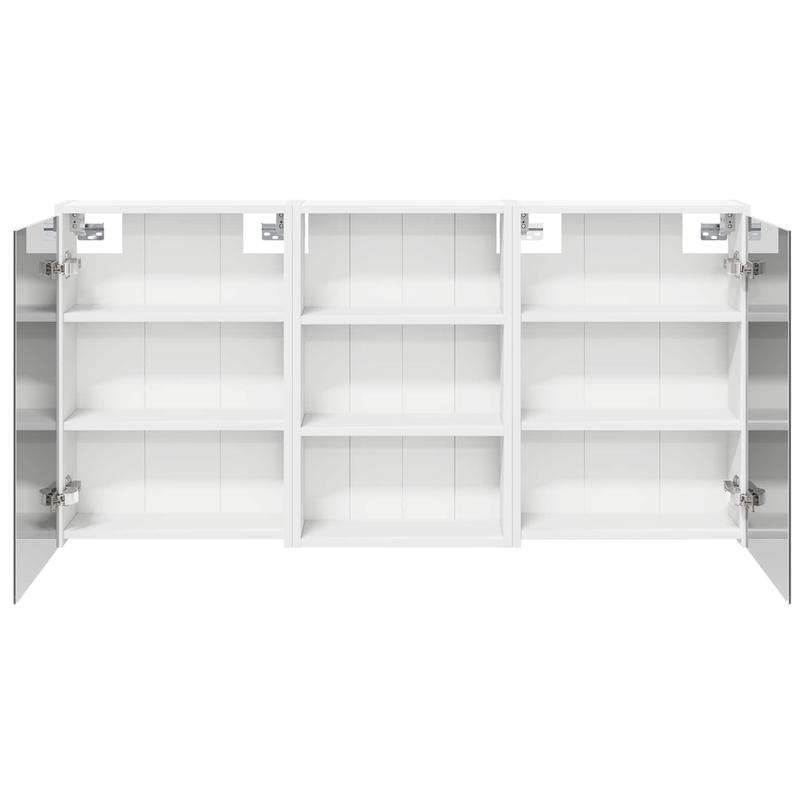 Vonios spintos komplektas su lentyna 3 pcs 126 x 16 x 62.5 cm