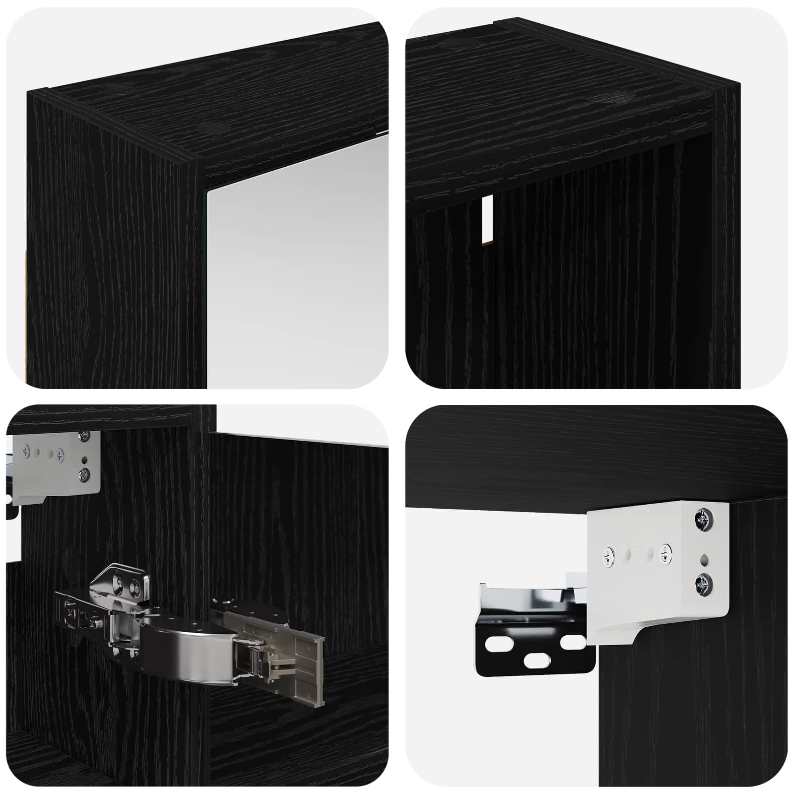 Vonios spintos komplektas 3 vnt. 126 x 16 x 62.5 cm