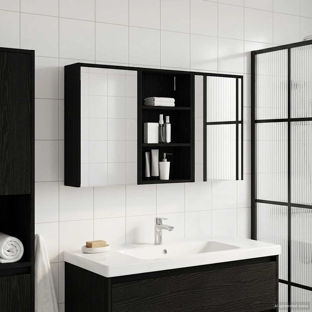 Vonios spintos komplektas 3 vnt. 126 x 16 x 62.5 cm