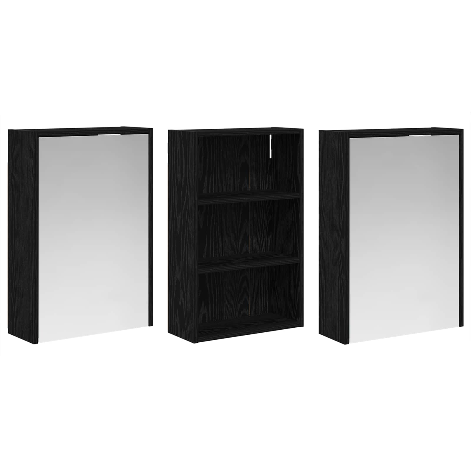 Vonios spintos komplektas 3 vnt. 126 x 16 x 62.5 cm