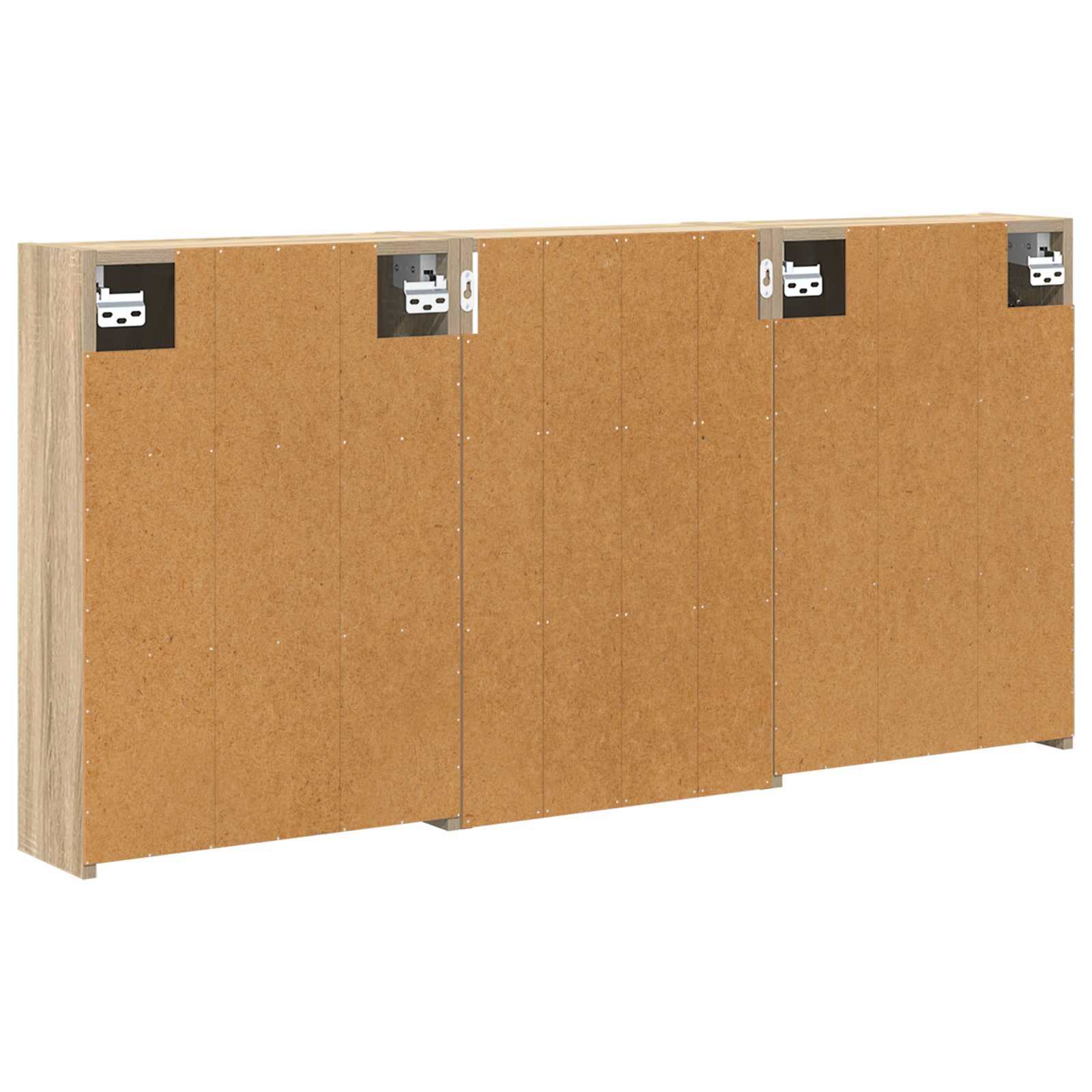 Vonios spintos komplektas su lentyna 3 pcs 126 x 16 x 62.5 cm